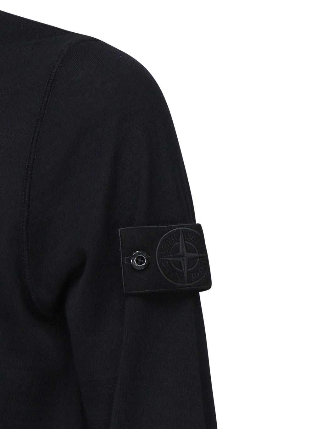 Maglione Girocollo Con Cuciture Overlock E Costine Stone island оригінал – Купити в Україні – вид ззаду