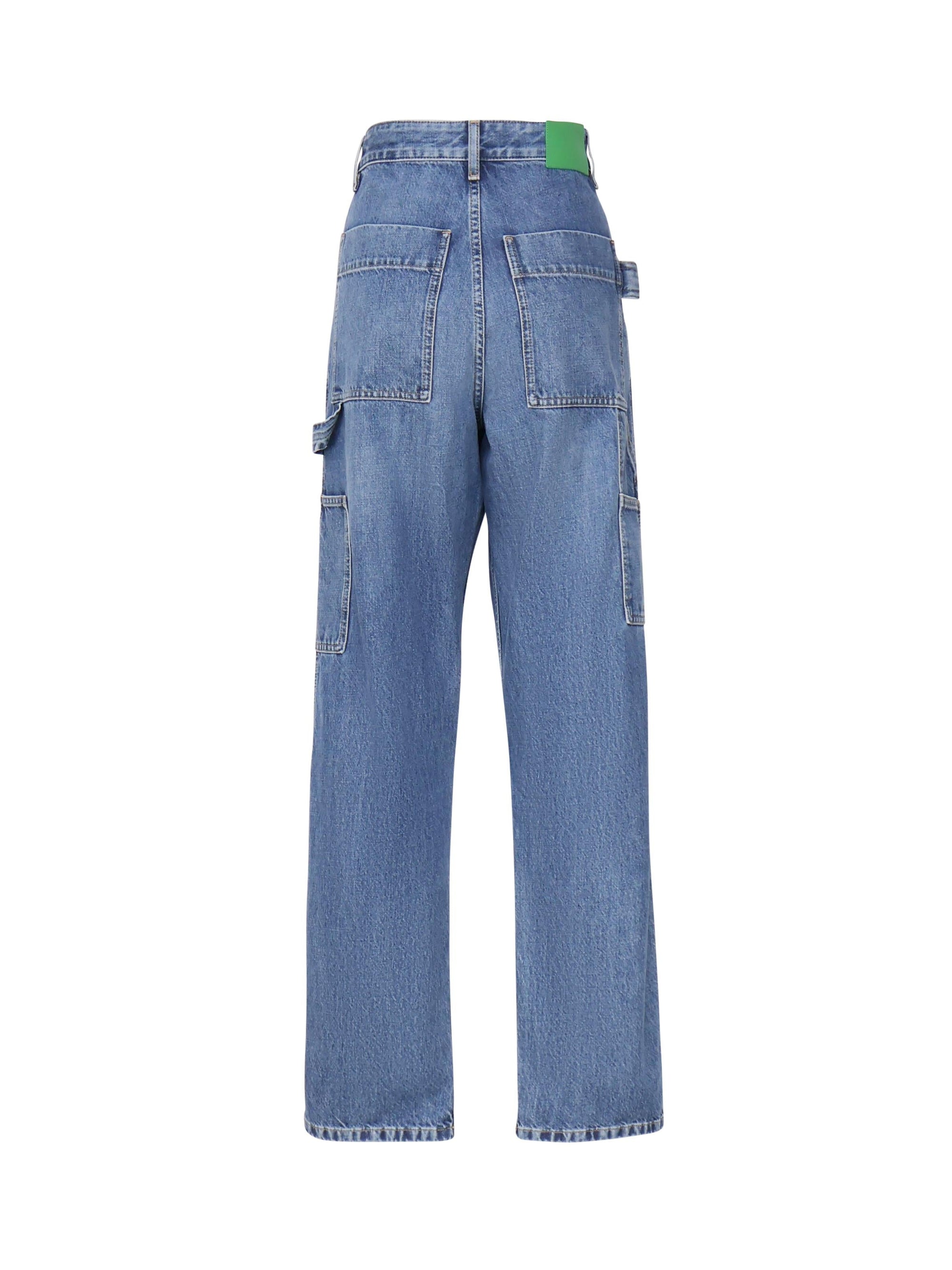 Pantaloni Cargo In Denim Vintage Indigo Bottega veneta – Гарантія оригінальності – детальний вид