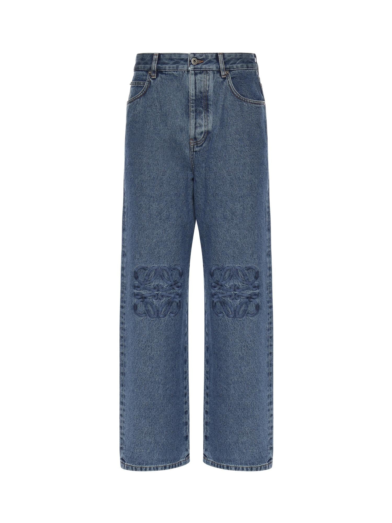 Jeans Anagram In Denim Loewe – Гарантія оригінальності – боковий вид