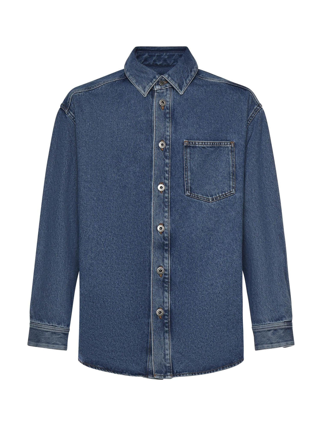 Giacca-Camicia Anagram In Denim Loewe оригінал – Купити в Україні – боковий вид