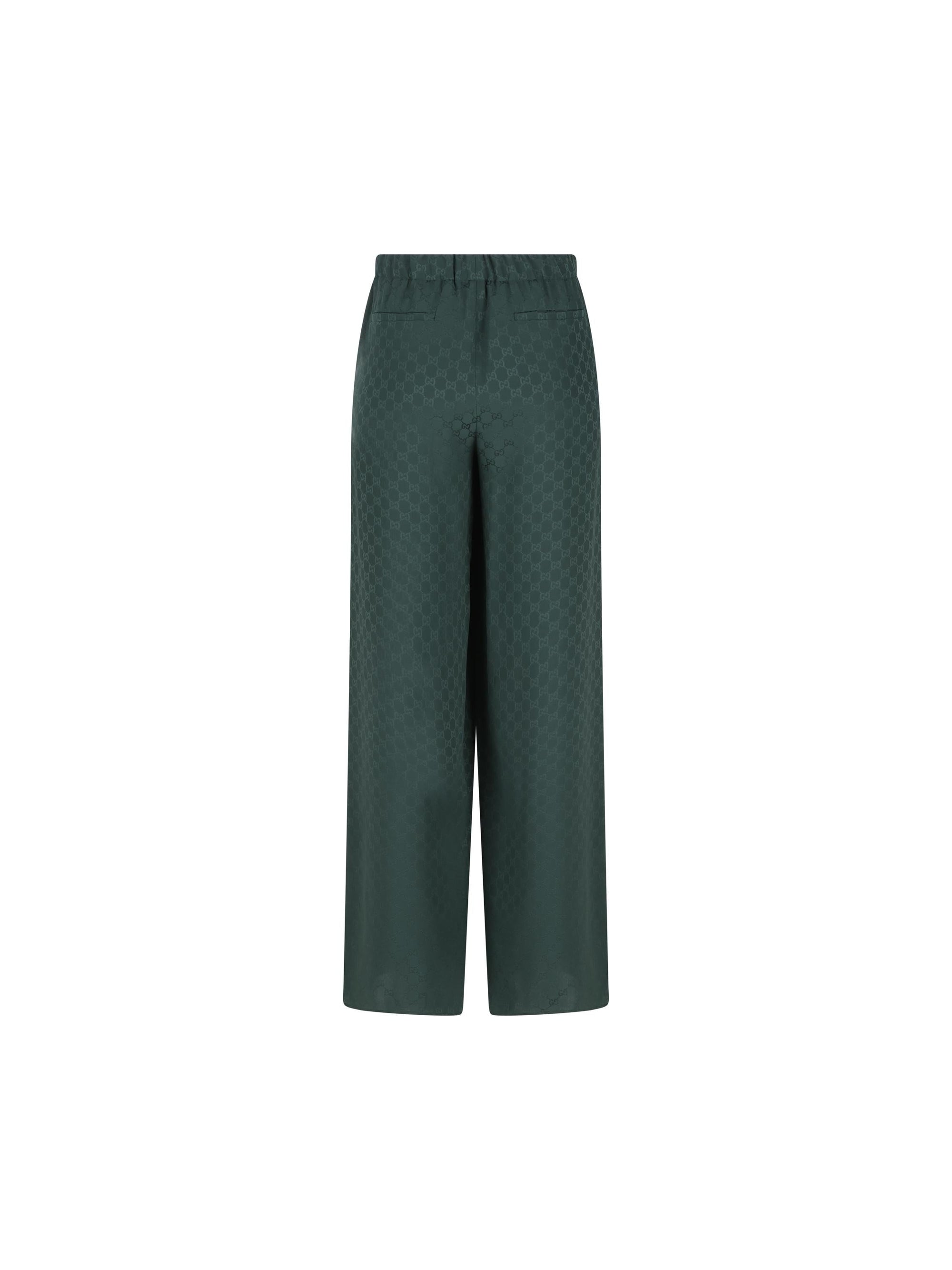 Silk Jogging Pants Gucci – Гарантія оригінальності – вид ззаду