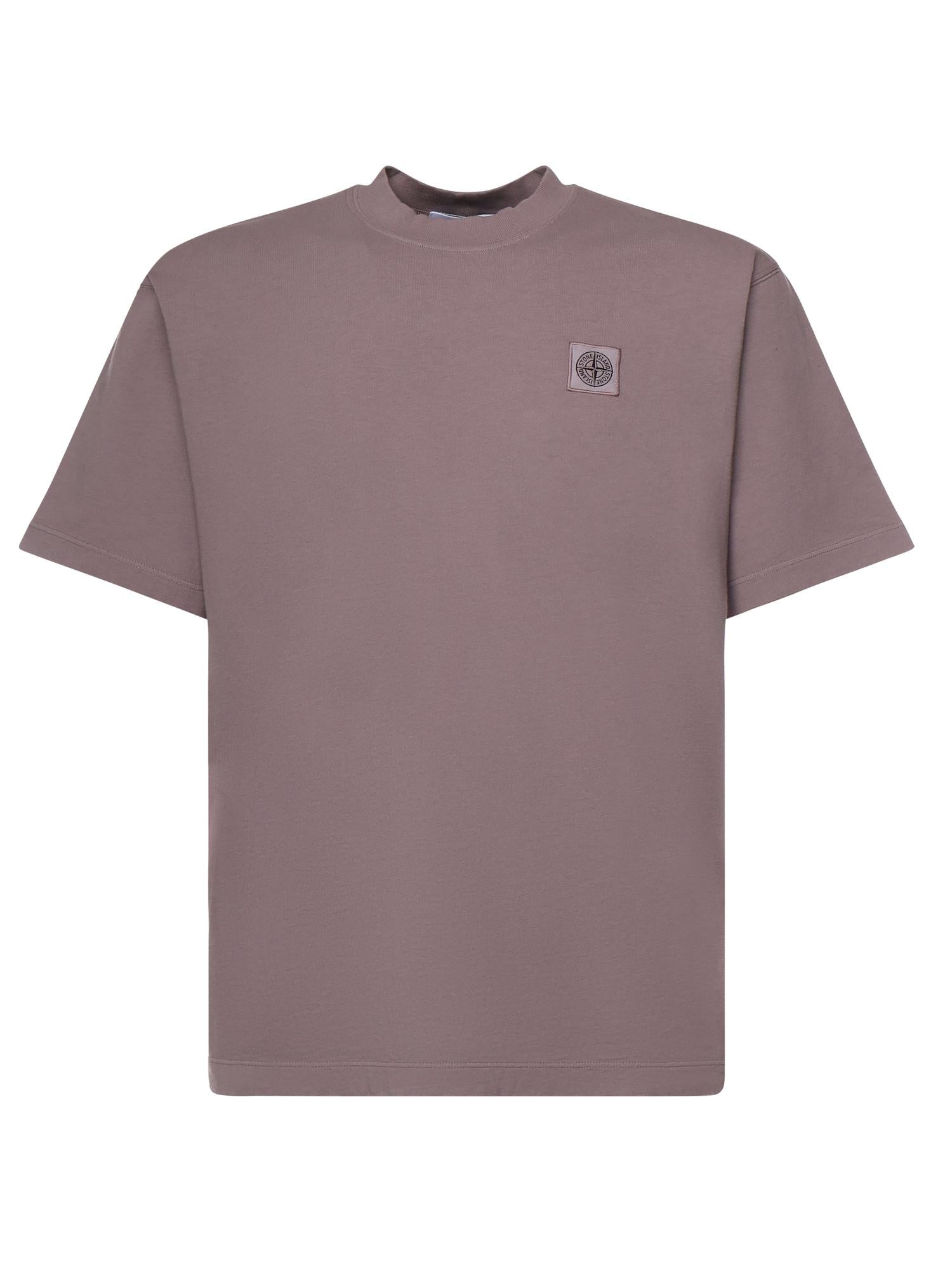 Оригінальна T-Shirt Con Patch Compass In Jersey DI Cotone Stone island – боковий вид