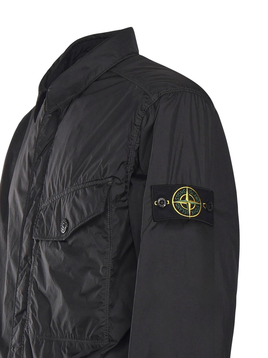 Overshirt In Nylon Con Logo Stone island – Гарантія оригінальності – вид ззаду