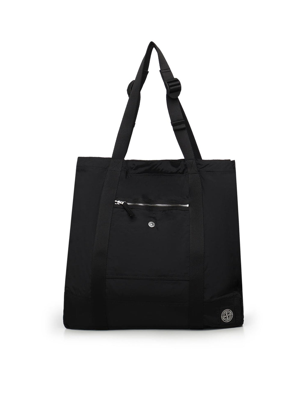 Tote Bag In Nylon Con Logo Stone island – Гарантія оригінальності – боковий вид