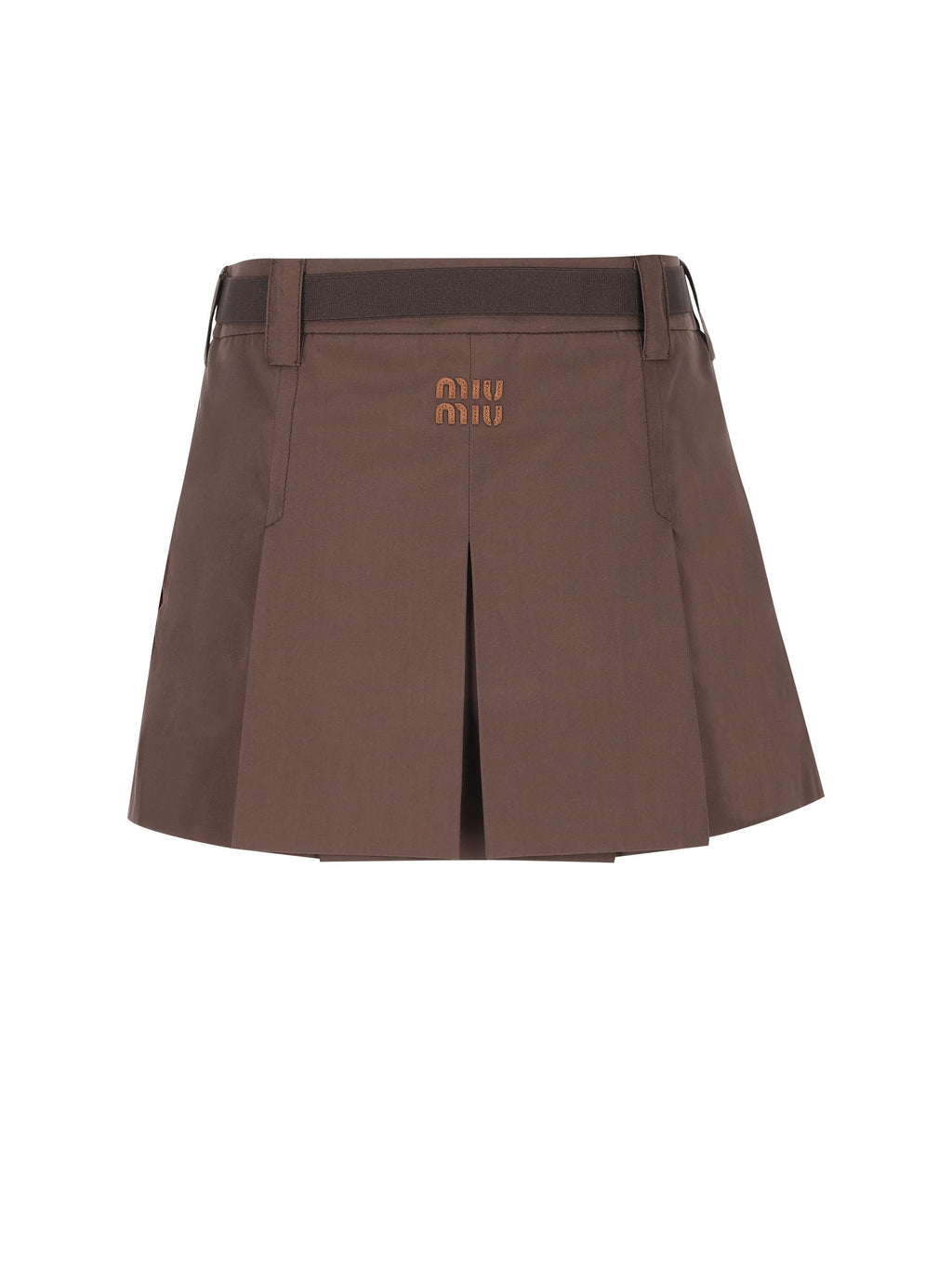 Mini Skirt In Panama Miu miu – Гарантія оригінальності – вид ззаду
