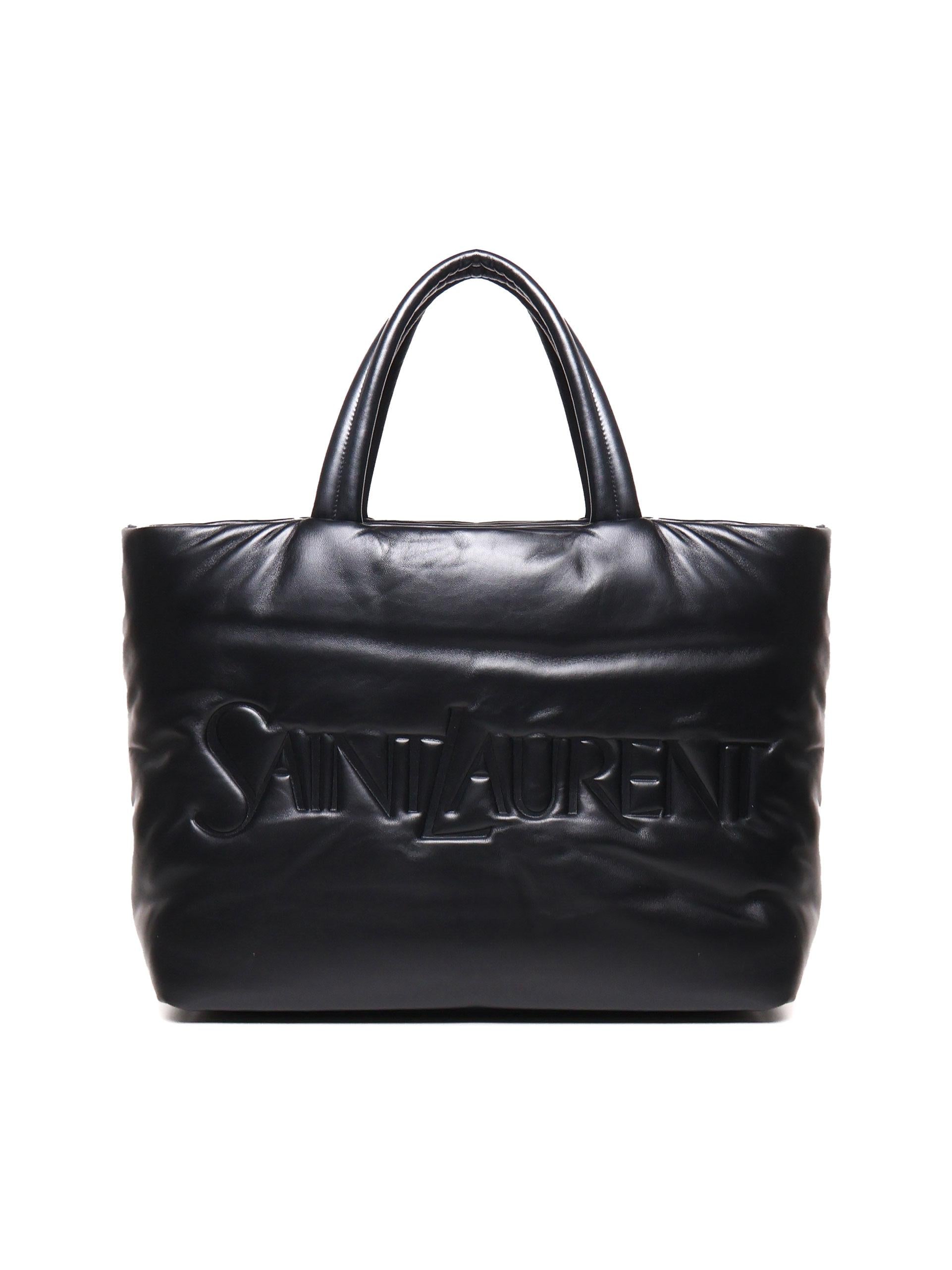 Borsa Tote Imbottita In Pelle Saint laurent – Гарантія оригінальності – боковий вид