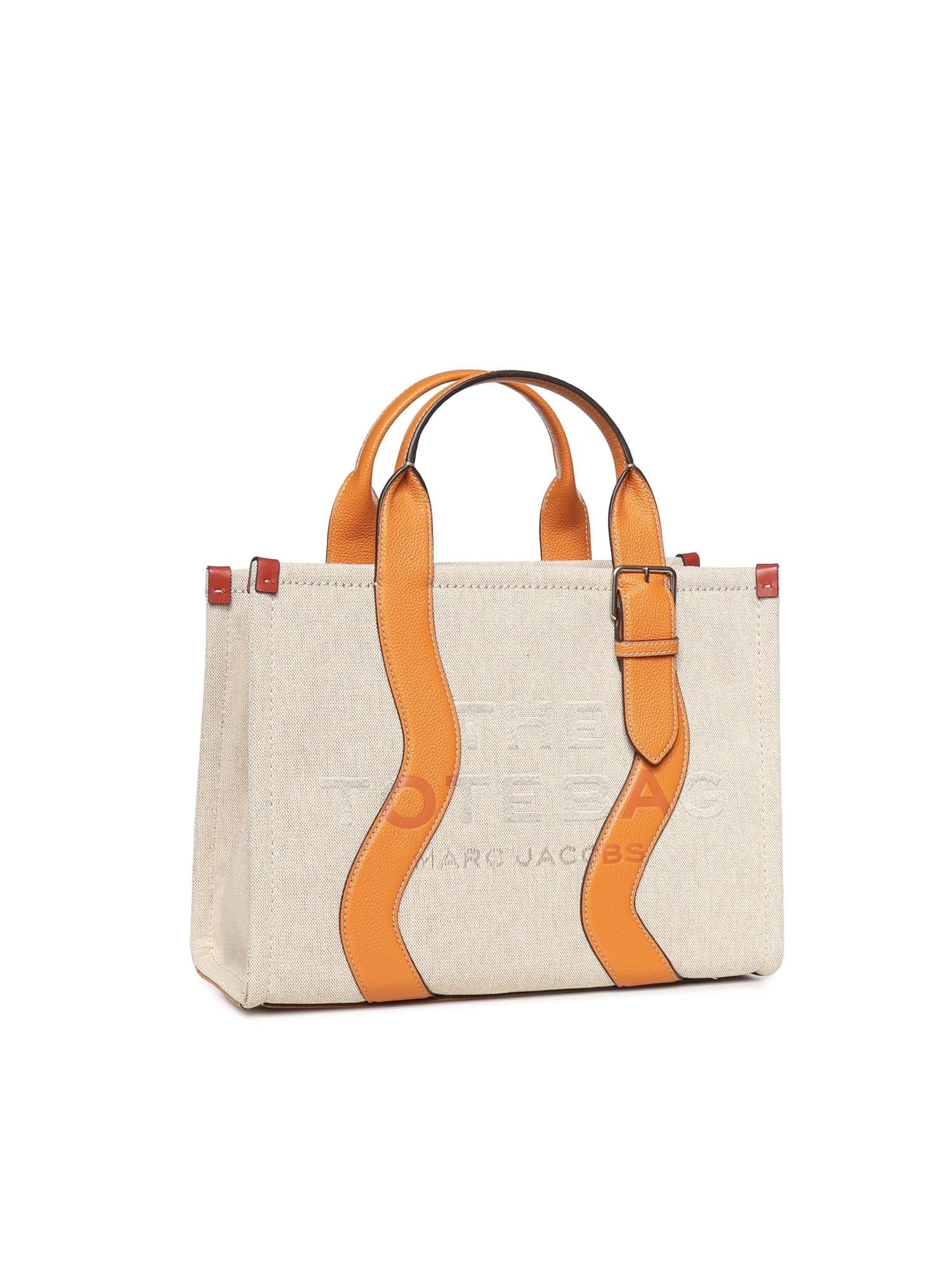 Borsa Tote The Wavy In Canvas Marc jacobs – Гарантія оригінальності – вид ззаду