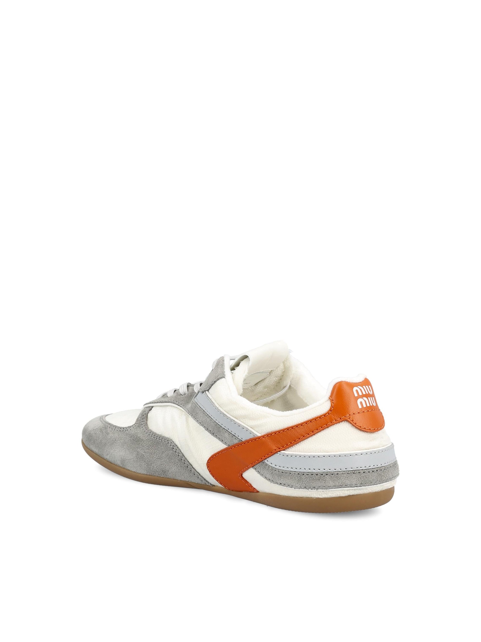 Оригінальна Gymnasium Sneakers In Fabric And Leather Miu miu – детальний вид