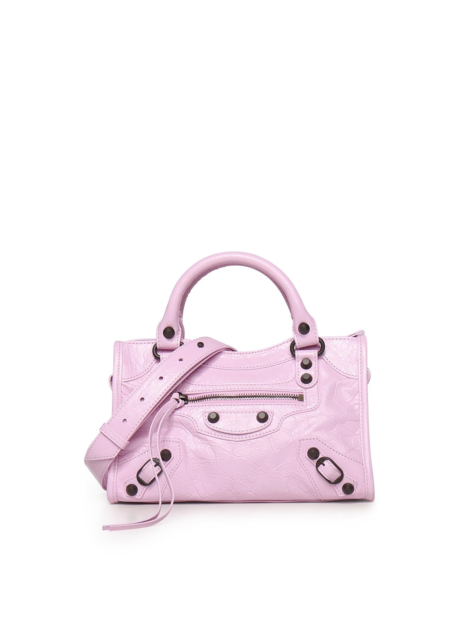 Borsa Le City Mini In Pelle DI Agnello Arena Balenciaga оригінал – Купити в Україні – боковий вид