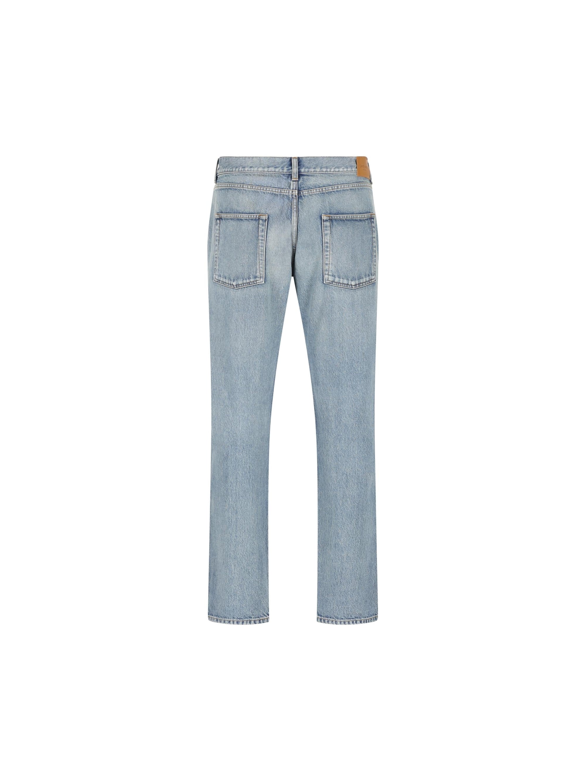 Low Rise Denim Pants Saint laurent – Гарантія оригінальності – вид ззаду