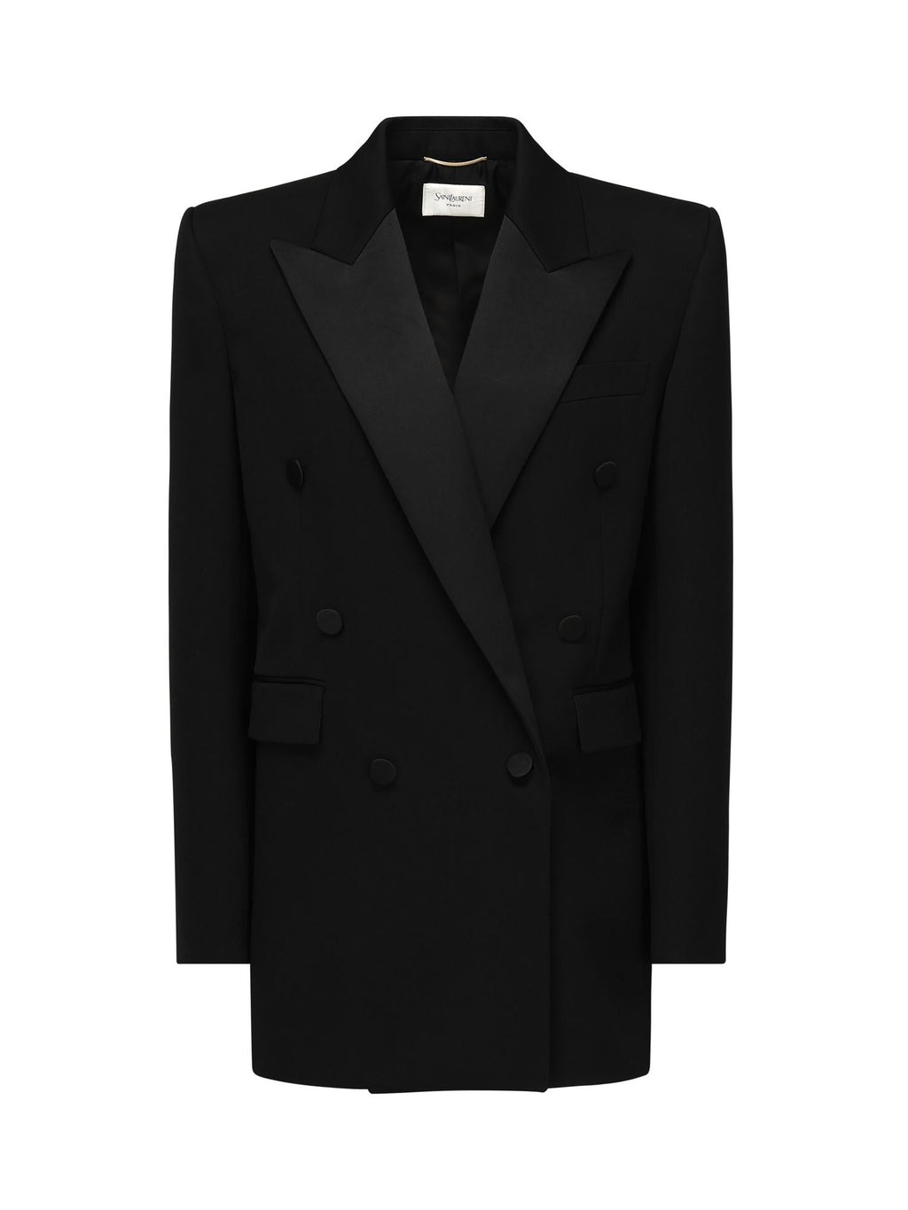 Giacca Smoking In Grain De Poudre Saint laurent – Гарантія оригінальності – боковий вид