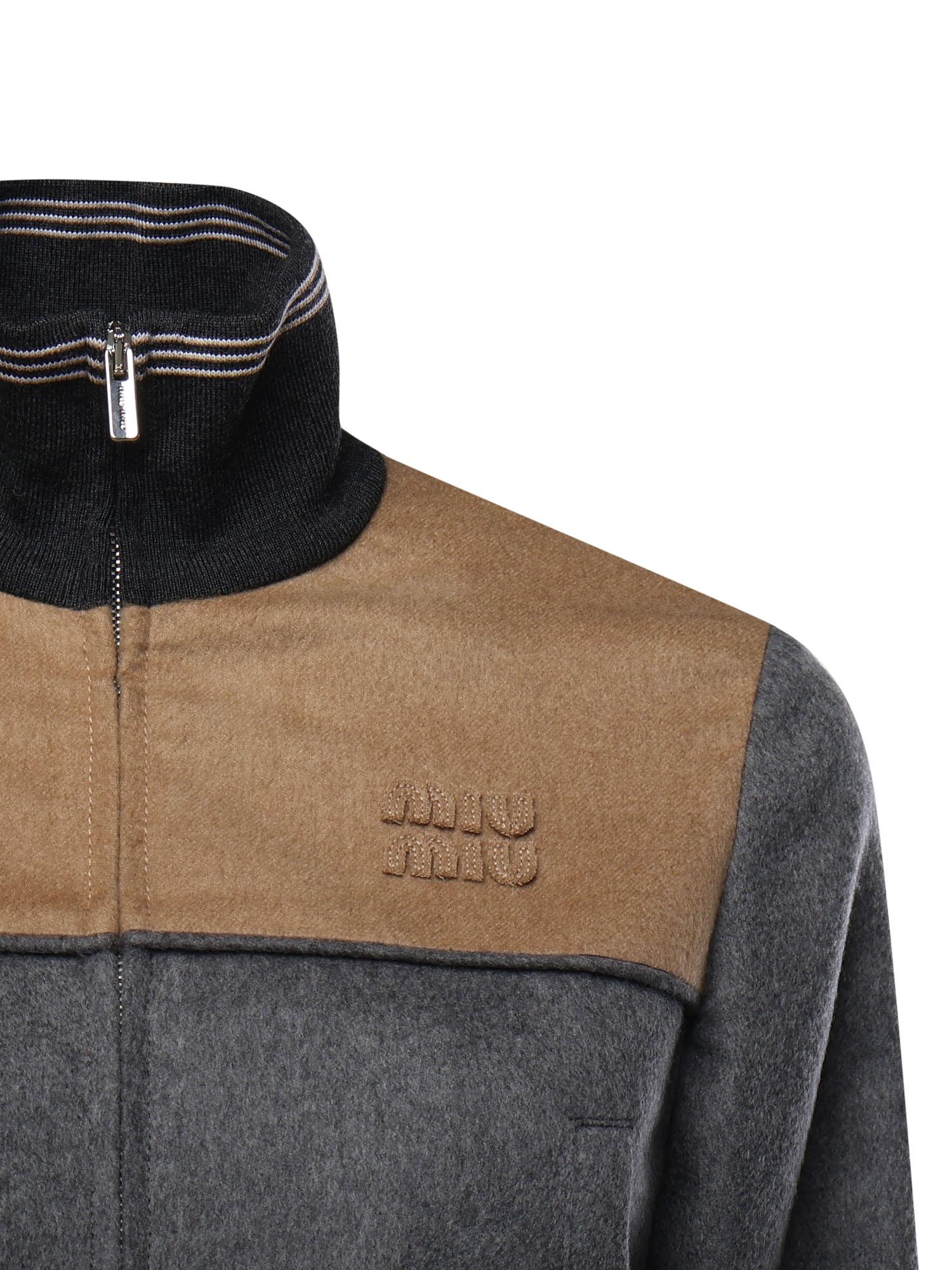 Blouson In Velour Con Zip Miu miu – Гарантія оригінальності – вид ззаду