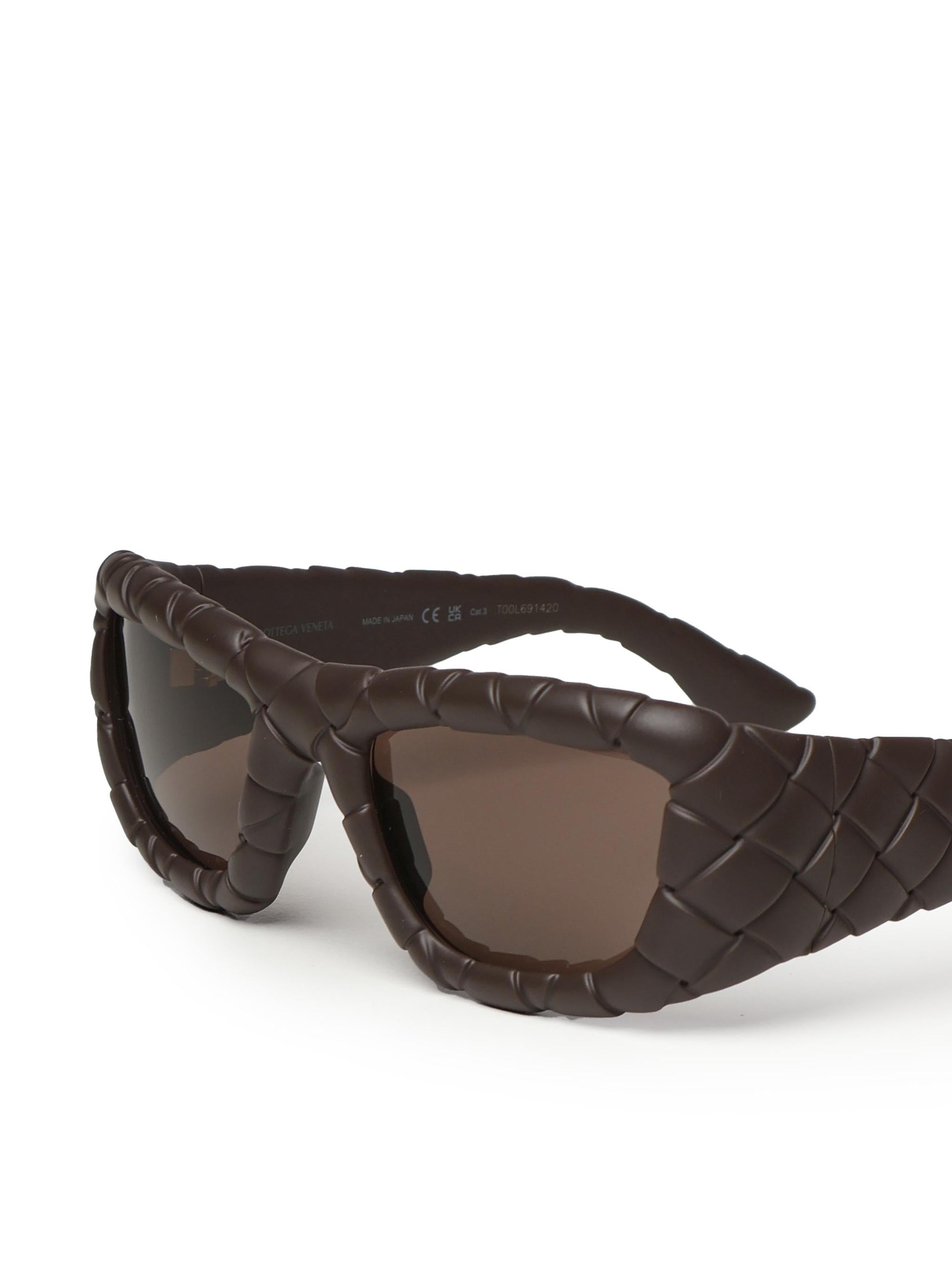 Оригінальна Occhiali Da Sole Rettangolari In Acetato Bottega veneta – збільшений вид