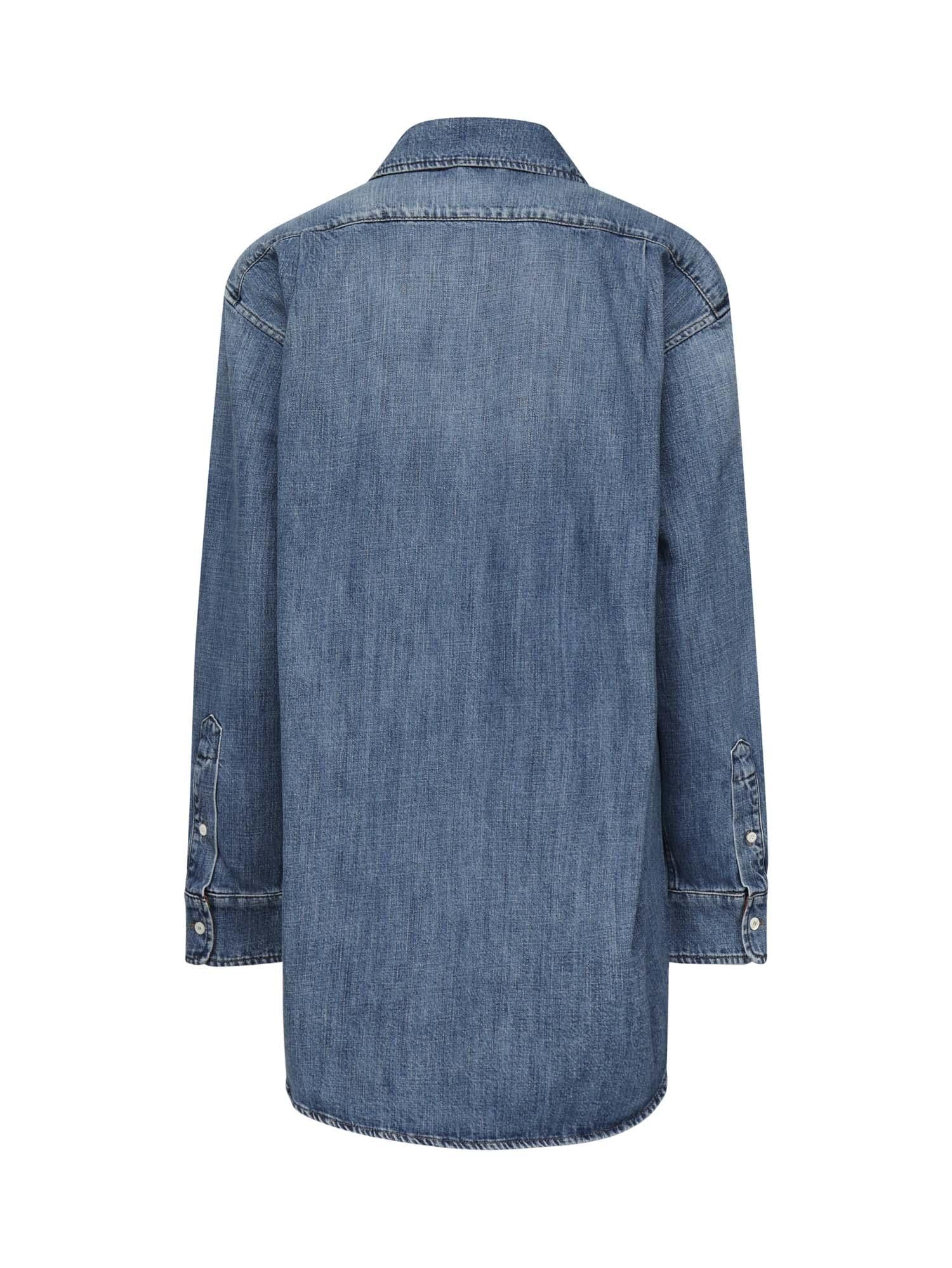 Оригінальна Camicia In Denim Con Logo Miu miu – детальний вид