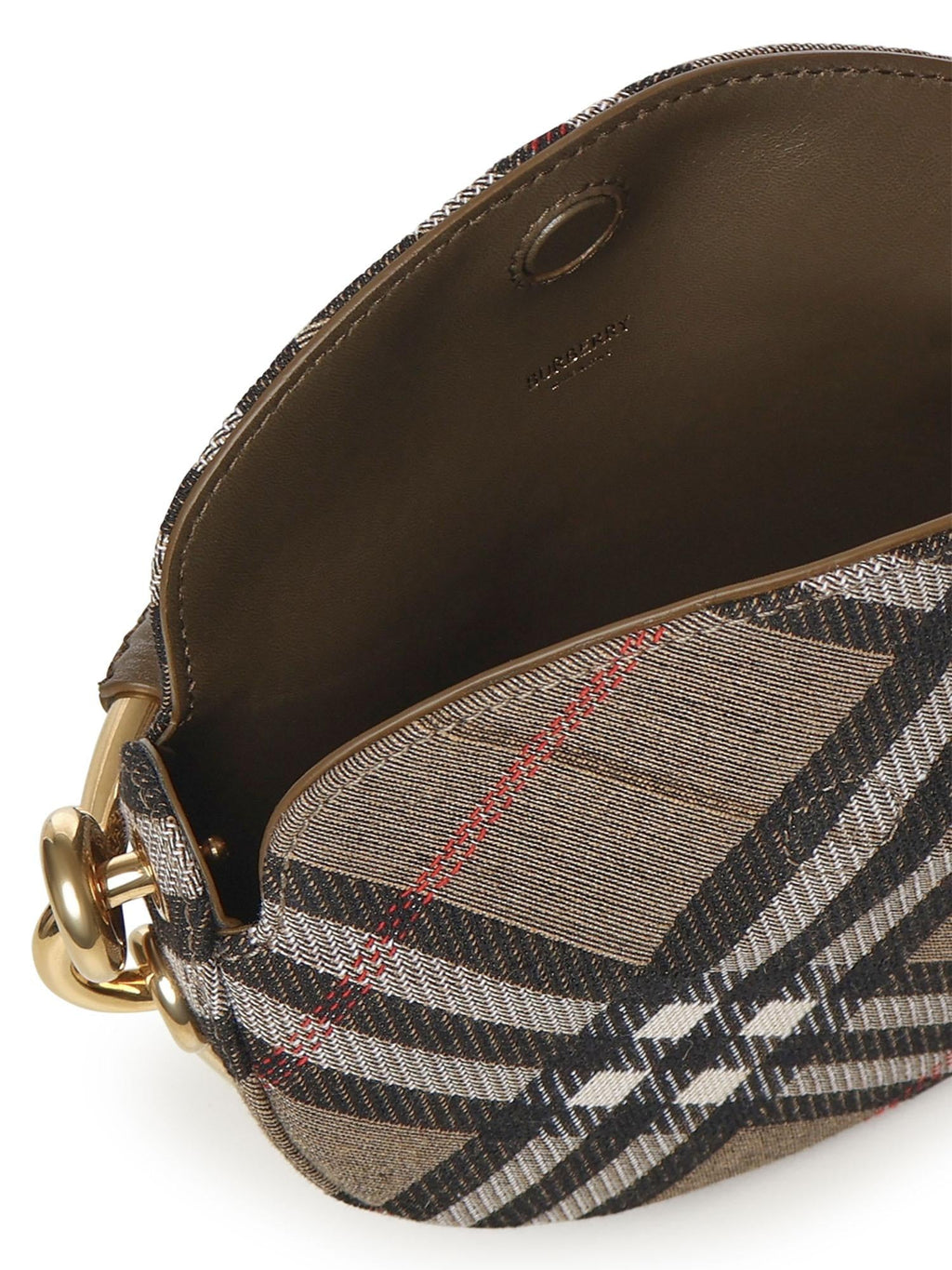 Clutch Bridle In Canvas Check Burberry оригінал – Купити в Україні – збільшений вид