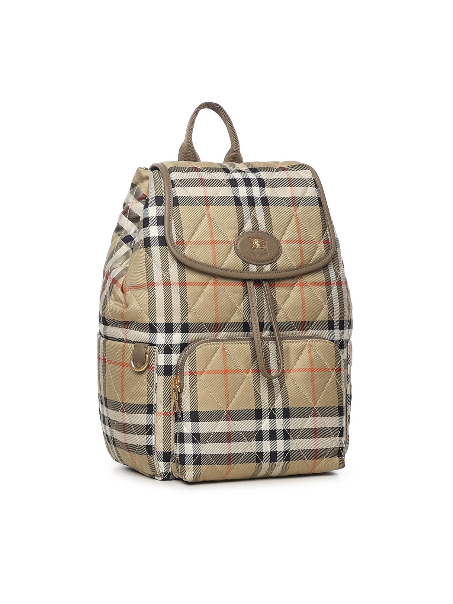 Zaino Horseshoe In Nylon Burberry – Гарантія оригінальності – вид ззаду