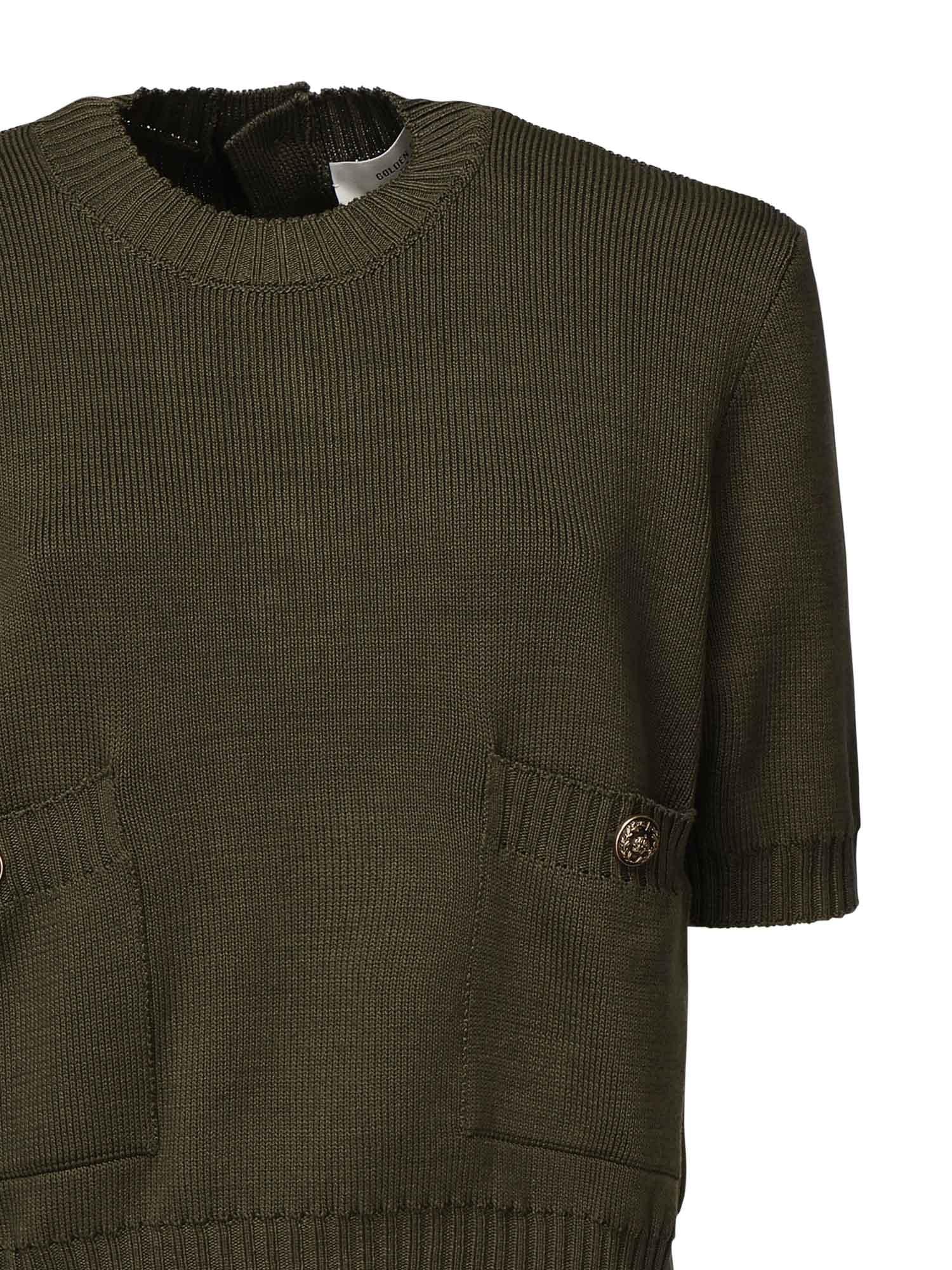 Maglia Cropped In Cotone Golden goose – Гарантія оригінальності – вид ззаду