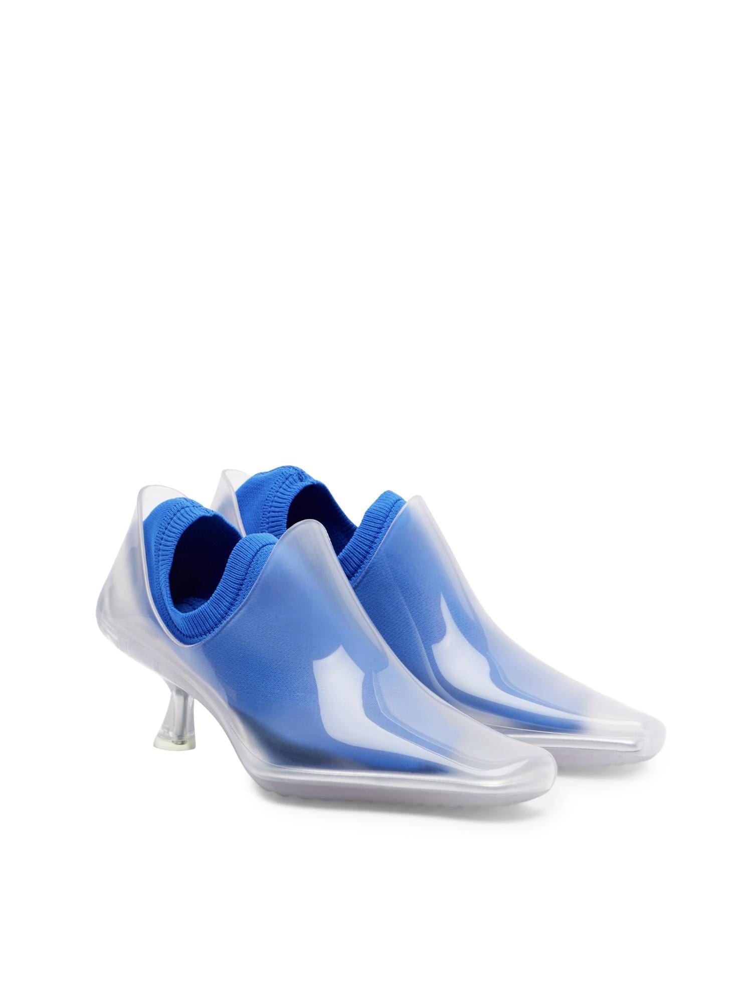 Оригінальна Stivaletti Emily Aqua In Pvc Loewe – вид ззаду