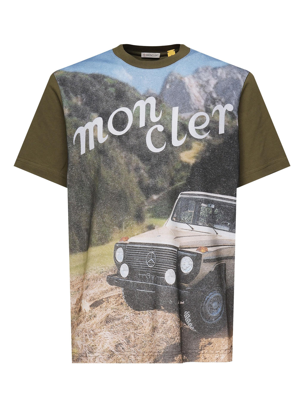 T-Shirt Con Stampa Frontale Moncler оригінал – Купити в Україні – боковий вид