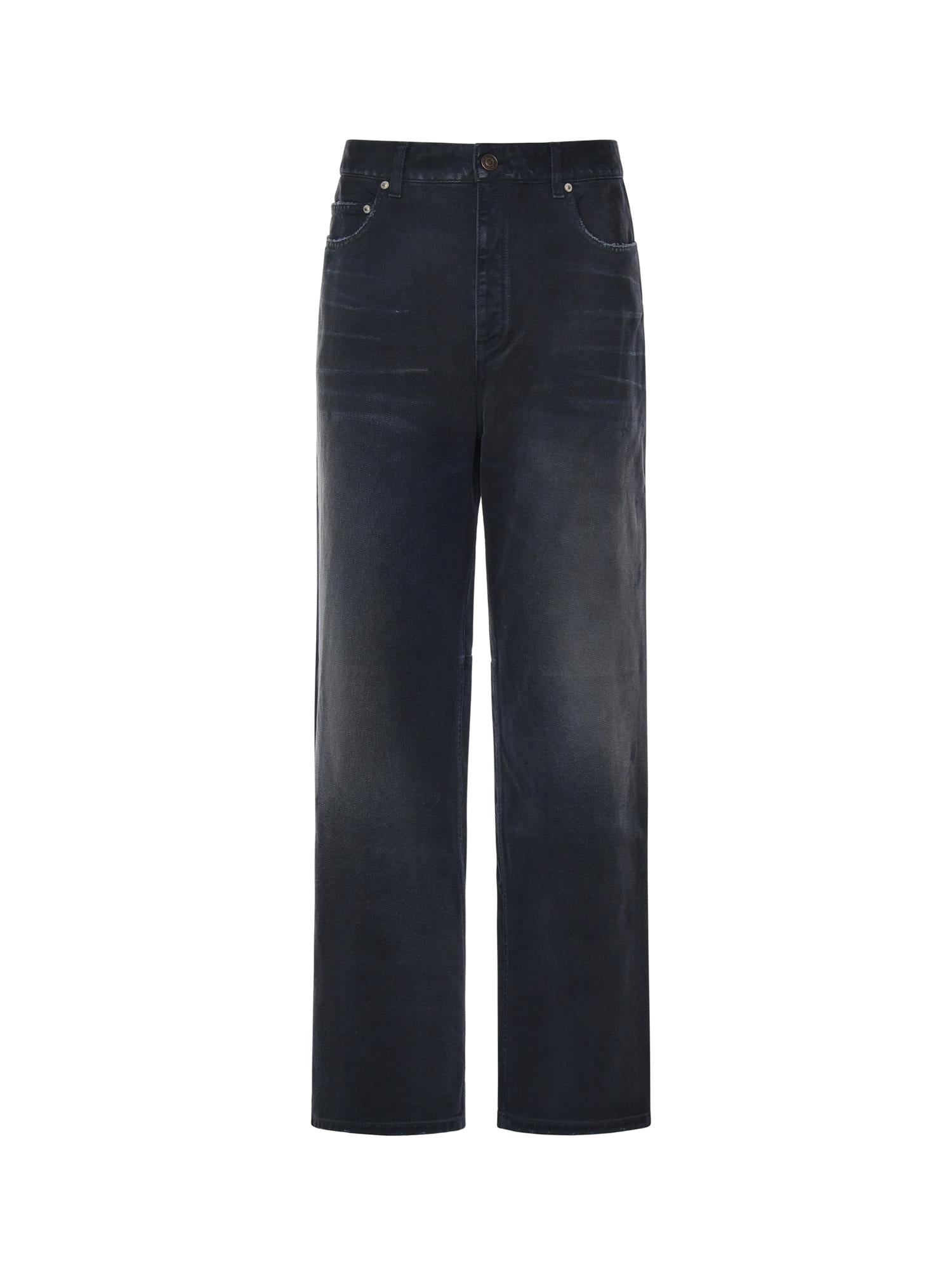 Jeans Baggy In Denim Balenciaga оригінал – Купити в Україні – боковий вид