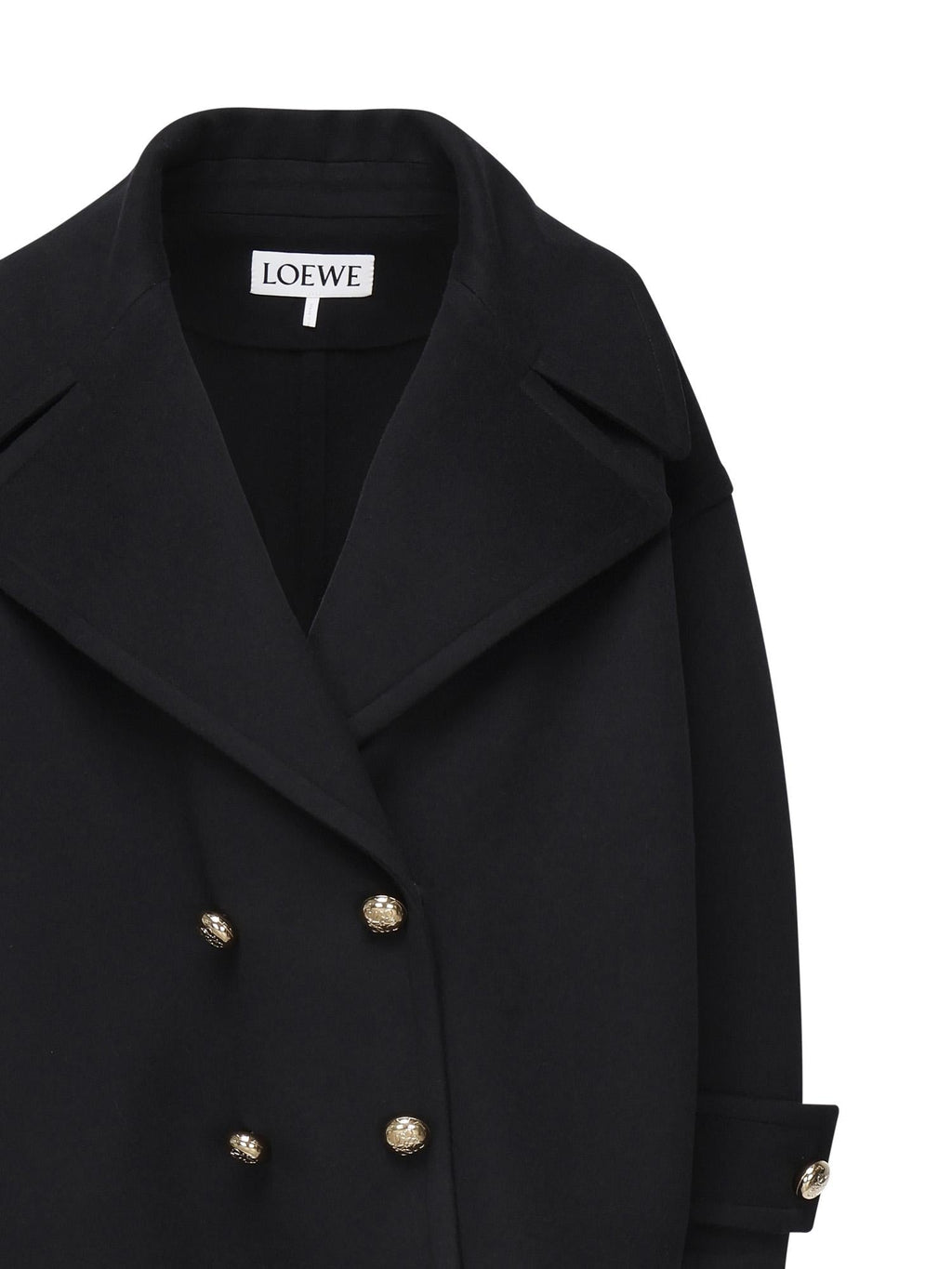 Caban Pebble In Lana Loewe – Гарантія оригінальності – вид ззаду