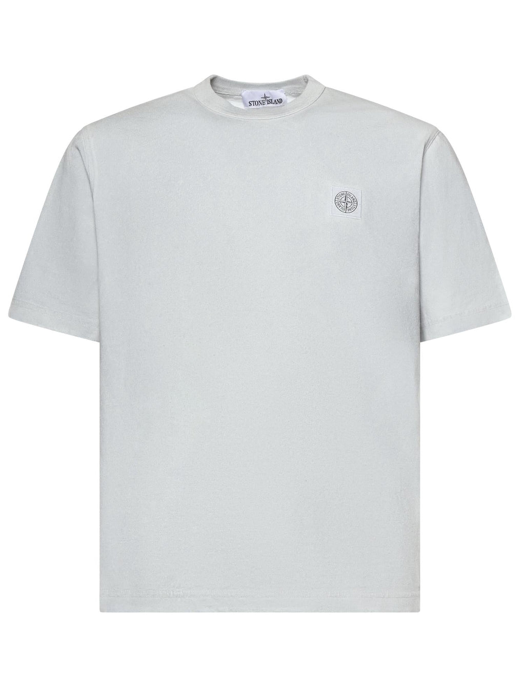 Оригінальна T-Shirt In Cotone Con Logo Stone island – боковий вид