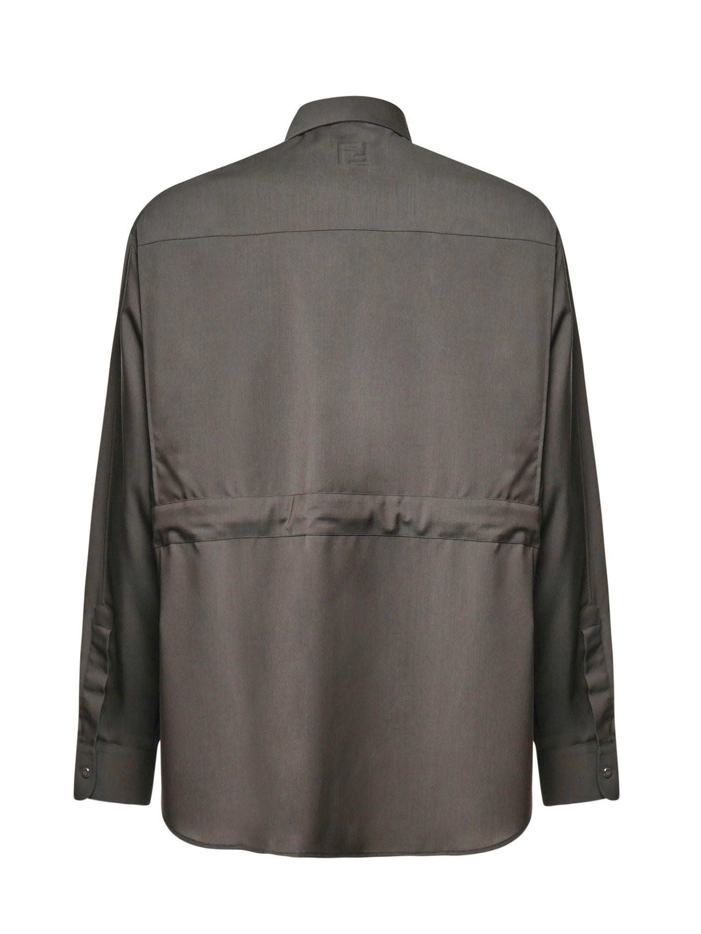Оригінальна Camicia Over In Lana Fendi – детальний вид