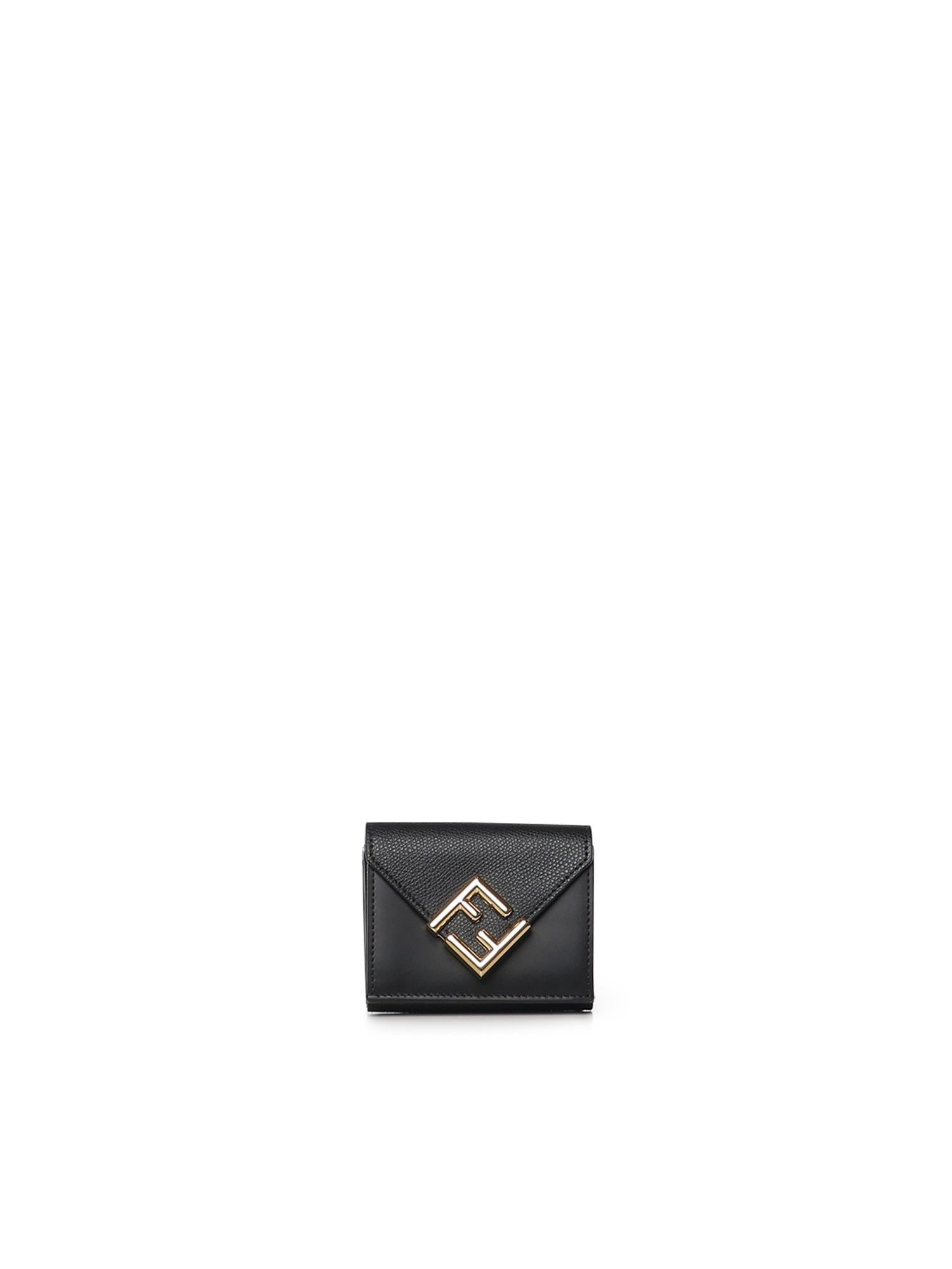 Оригінальна Portafoglio Mini Tri-Fold Ff Diamonds In Pelle Fendi – боковий вид