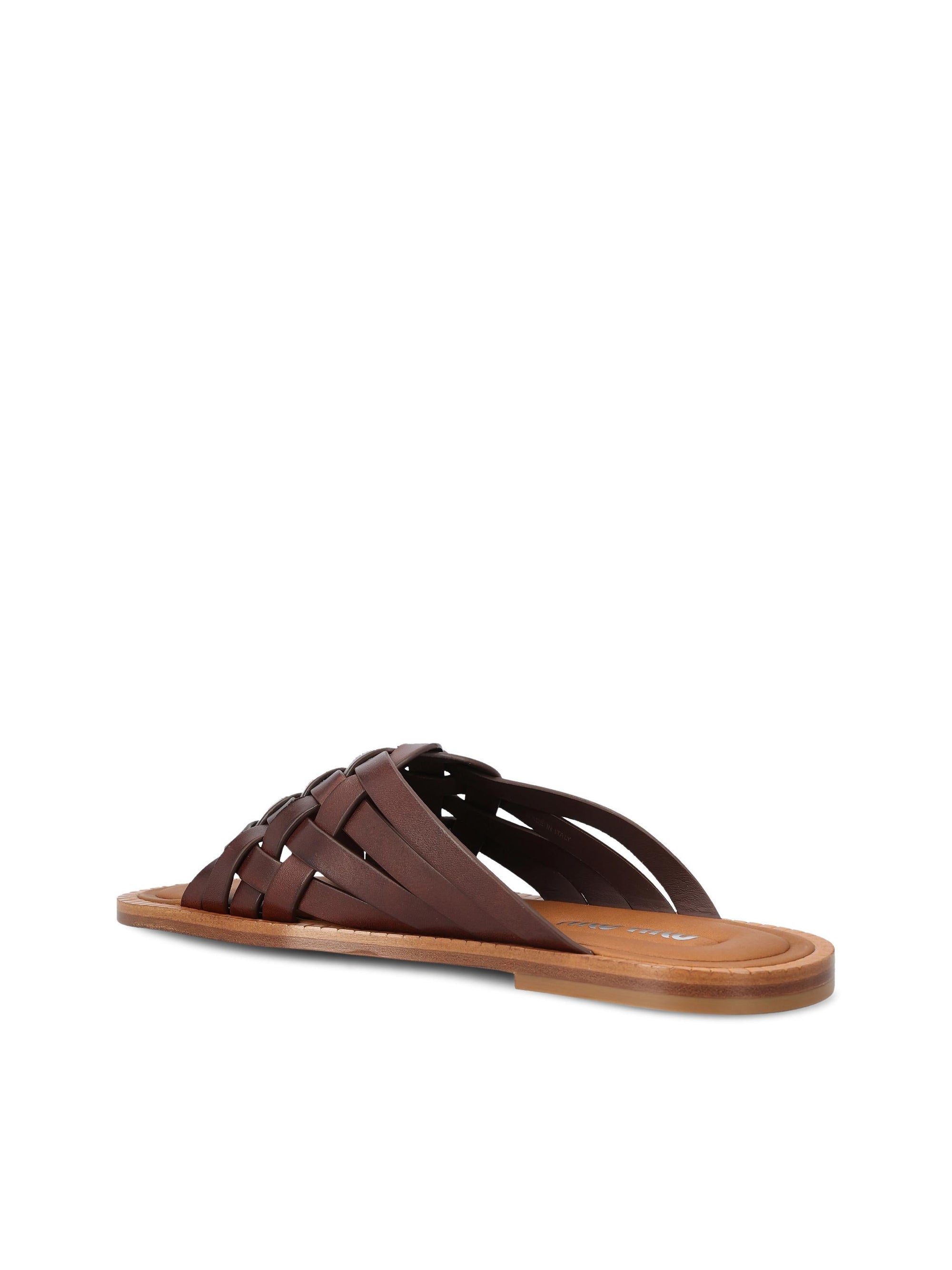 Leather Sandals Miu miu – Гарантія оригінальності – детальний вид
