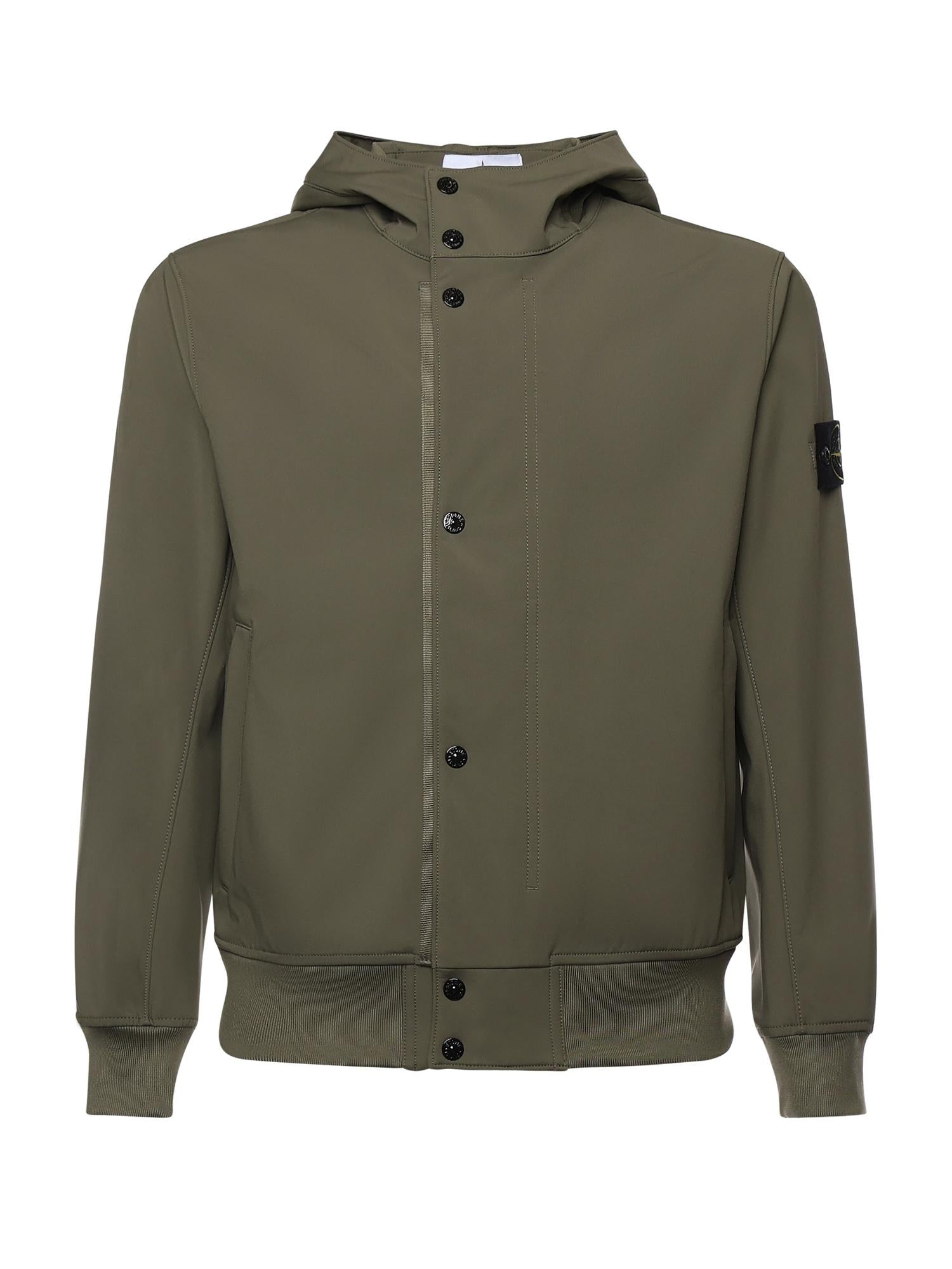 Оригінальна Giacca Antigoccia In Reps DI Nylon Con Logo Stone island – боковий вид