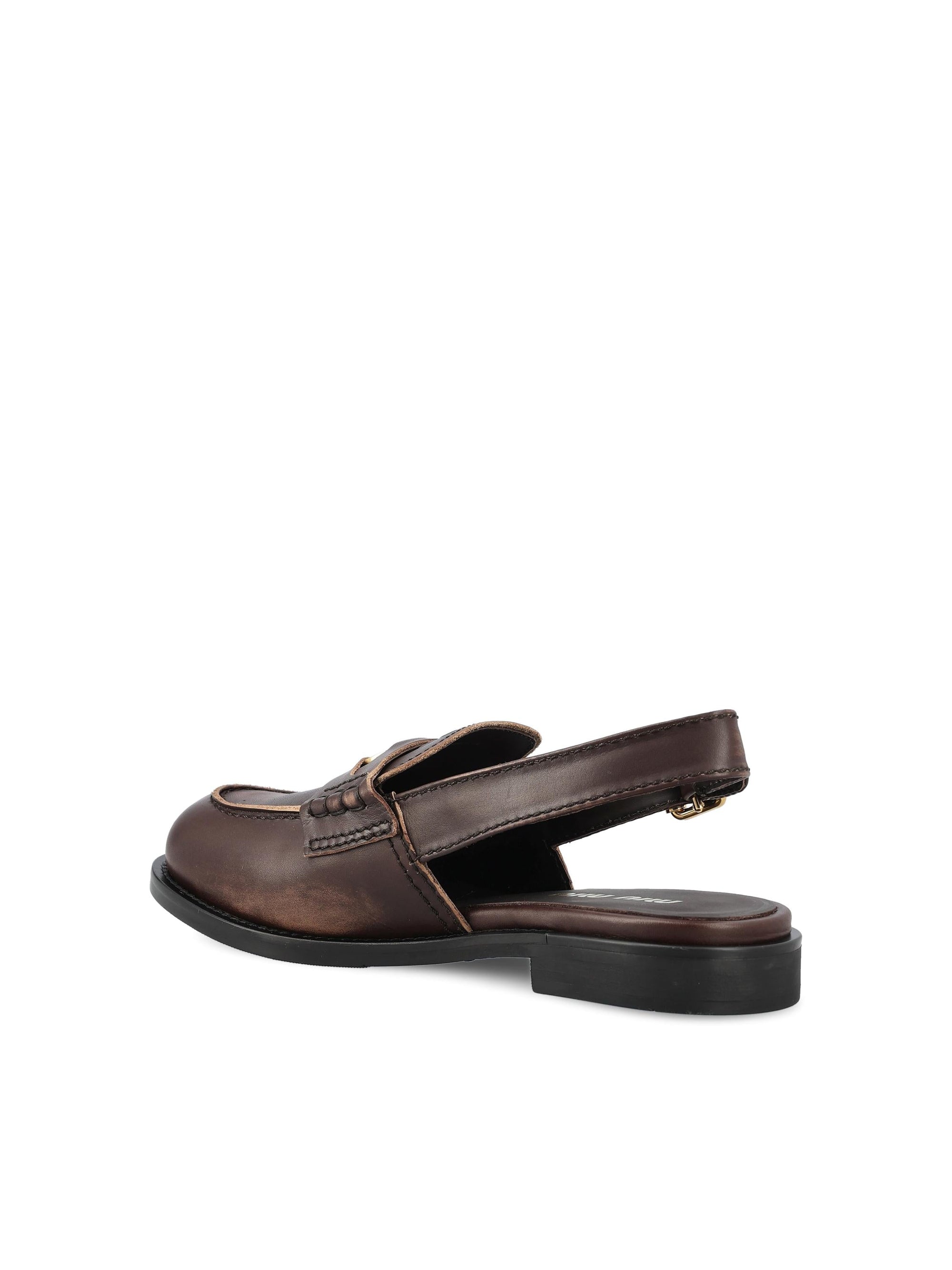 Оригінальна Leather Loafers Miu miu – детальний вид