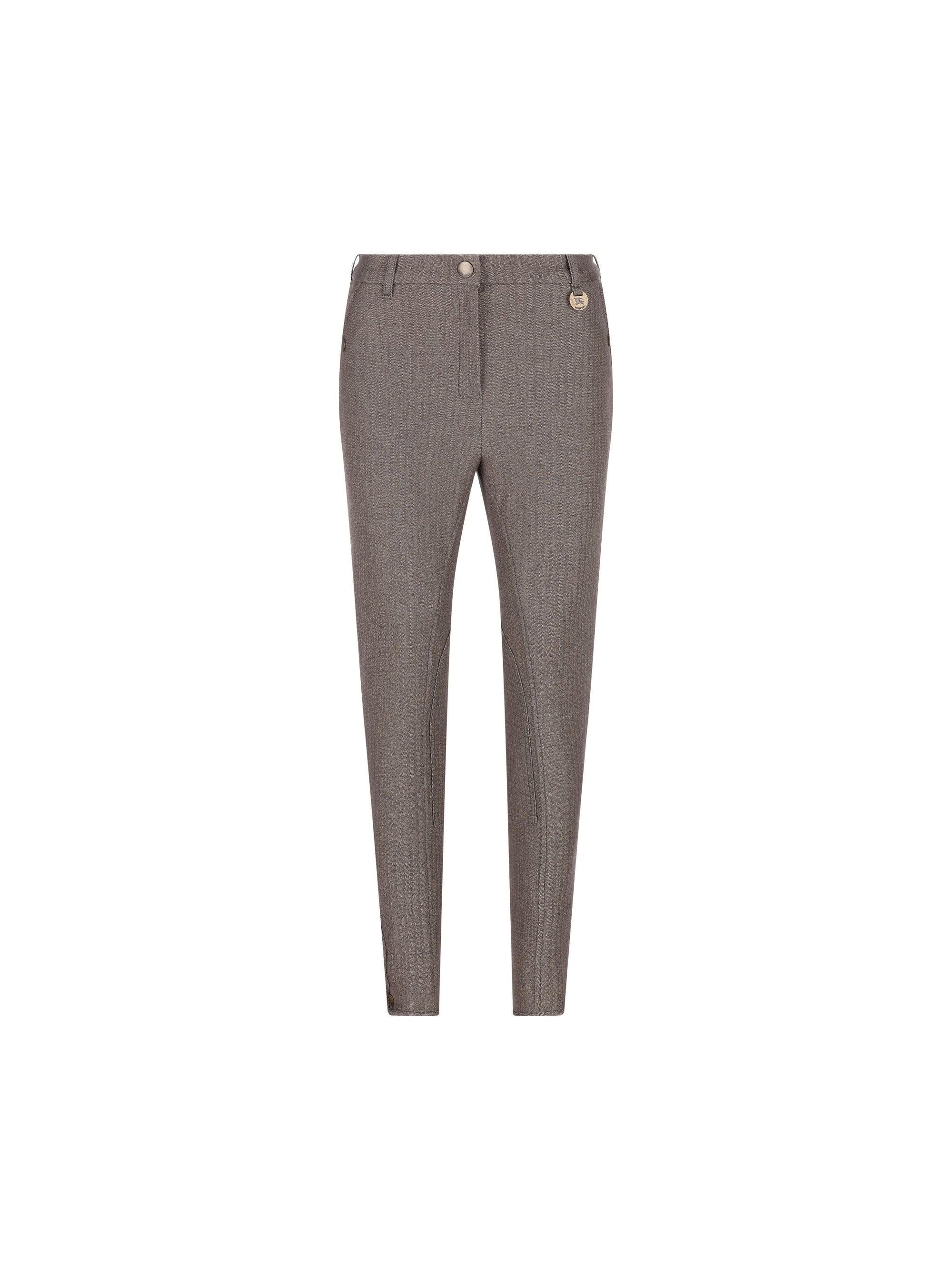 Jodhpur Cotton Stretch Trousers Burberry – Гарантія оригінальності – боковий вид