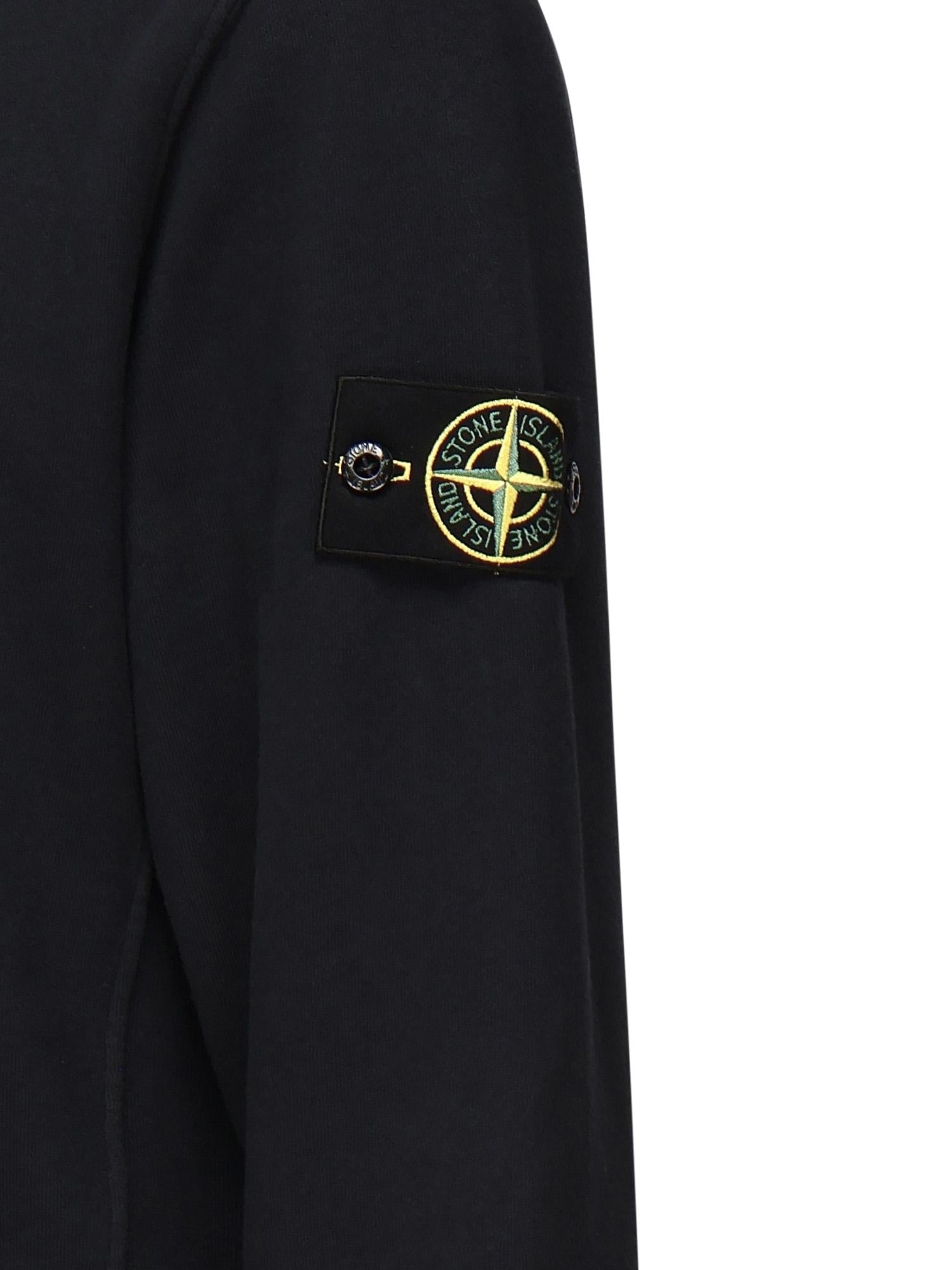 Оригінальна Felpa Girocollo Con Logo Stone island – вид ззаду