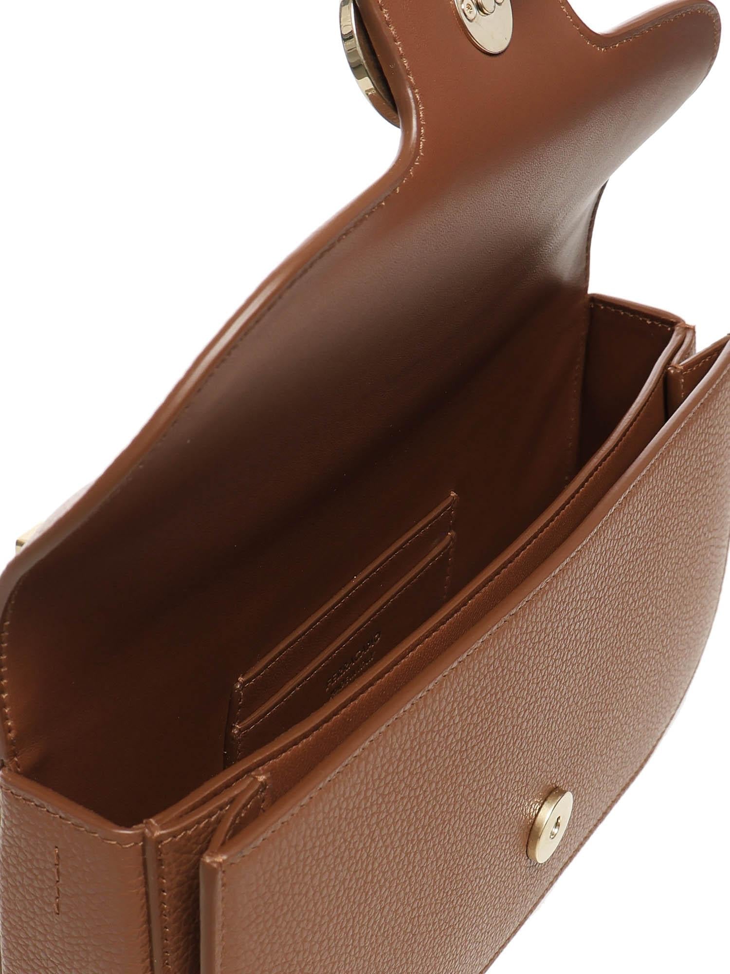 Mini Bag A Tracolla Double Gancini Salvatore ferragamo оригінал – Купити в Україні – збільшений вид