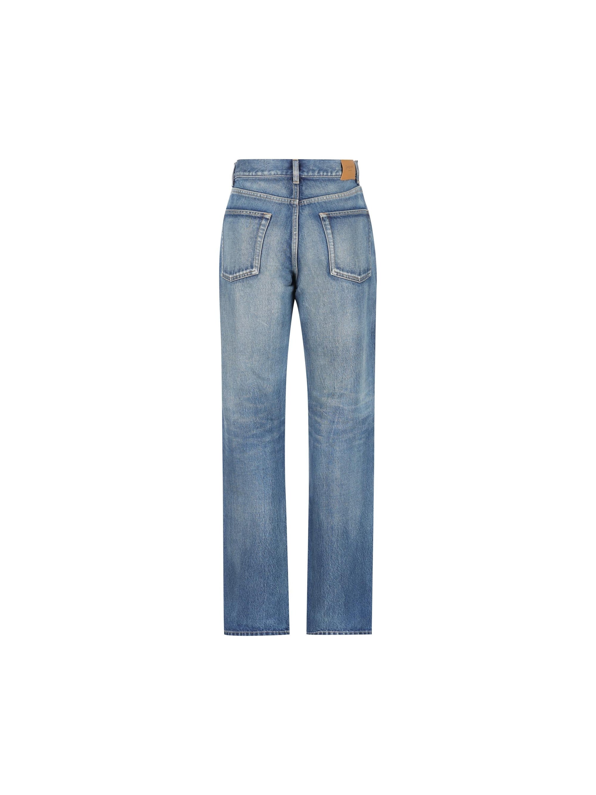 Оригінальна Jeans In Denim Saint laurent – вид ззаду