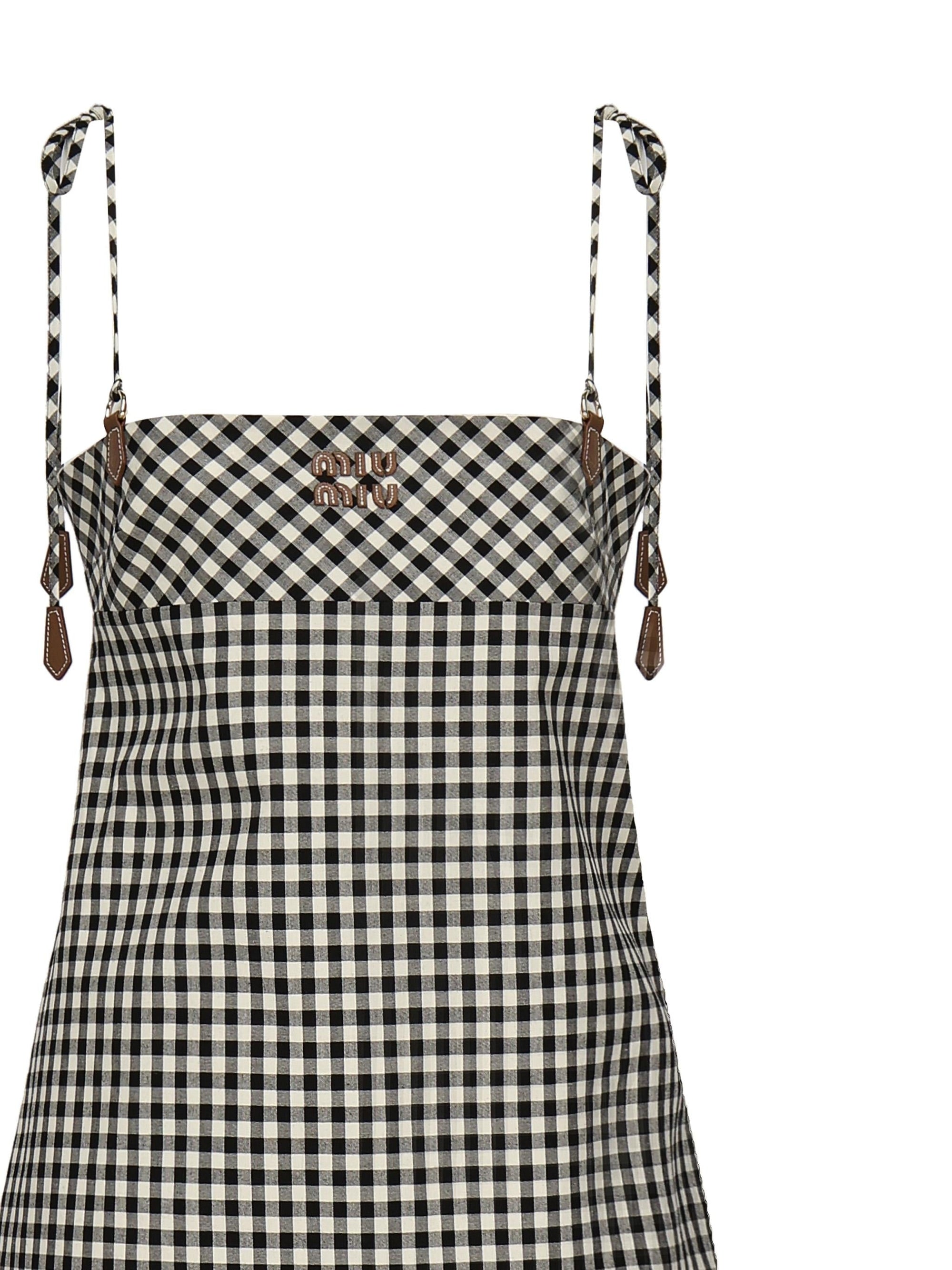 Оригінальна Mini Abito A Quadri Miu miu – вид ззаду