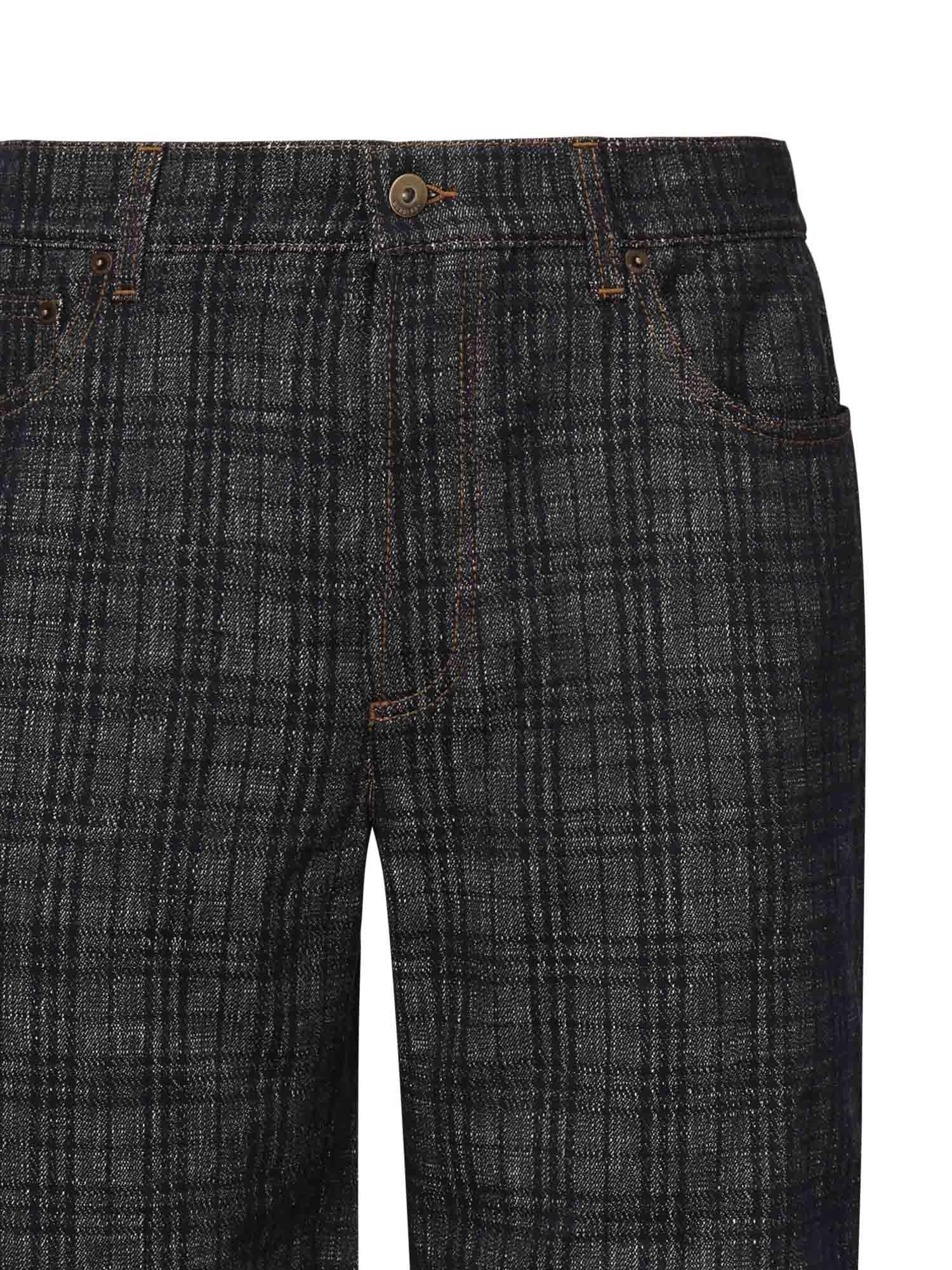 Jeans Check Jacquard Burberry – Гарантія оригінальності – вид ззаду