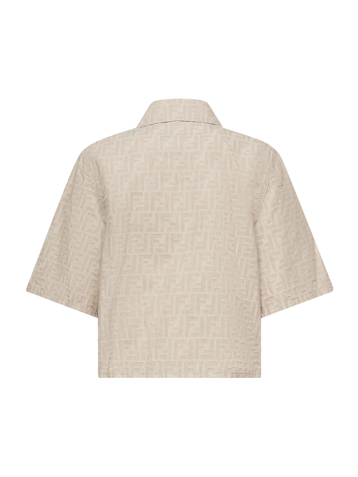 Giacca Cropped In Chambray Ff Jacquard Fendi оригінал – Купити в Україні – детальний вид