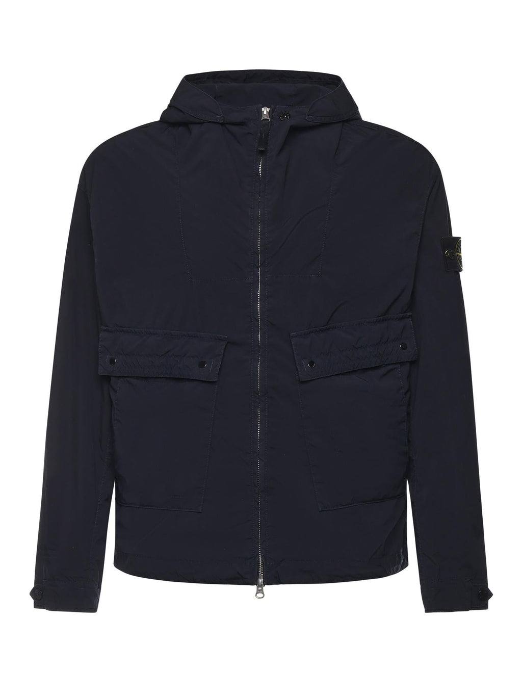 Giacca Con Cappuccio E Logo Stone island оригінал – Купити в Україні – боковий вид