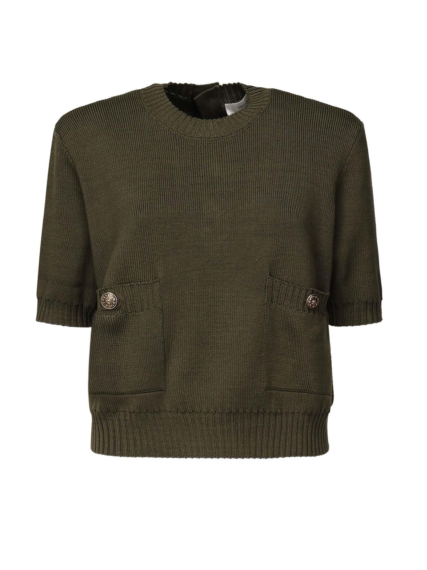 Maglia Cropped In Cotone Golden goose – Гарантія оригінальності – боковий вид