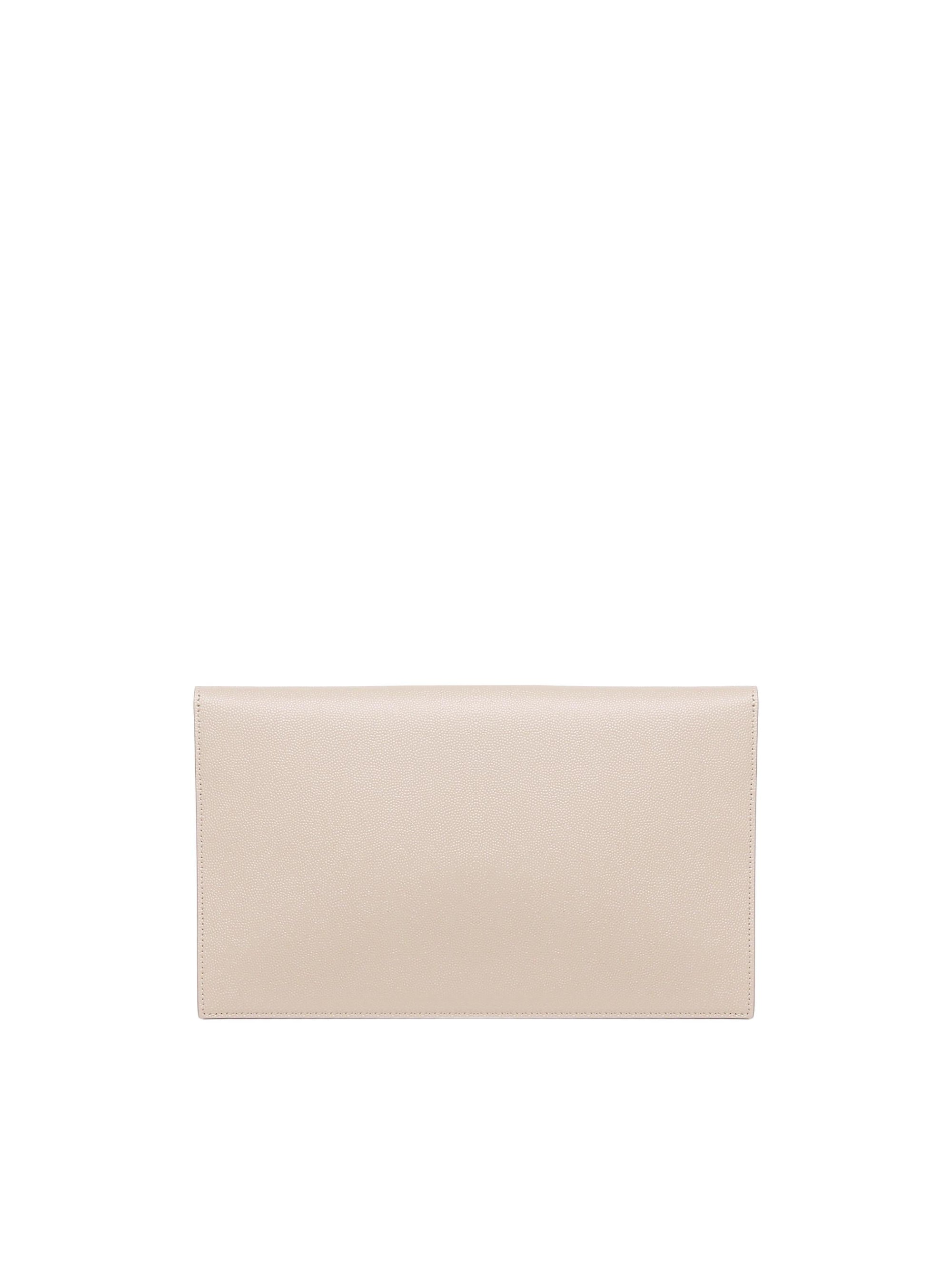 Оригінальна Pochette Uptown In Pelle Goffrata Grain De Poudre Saint laurent – детальний вид