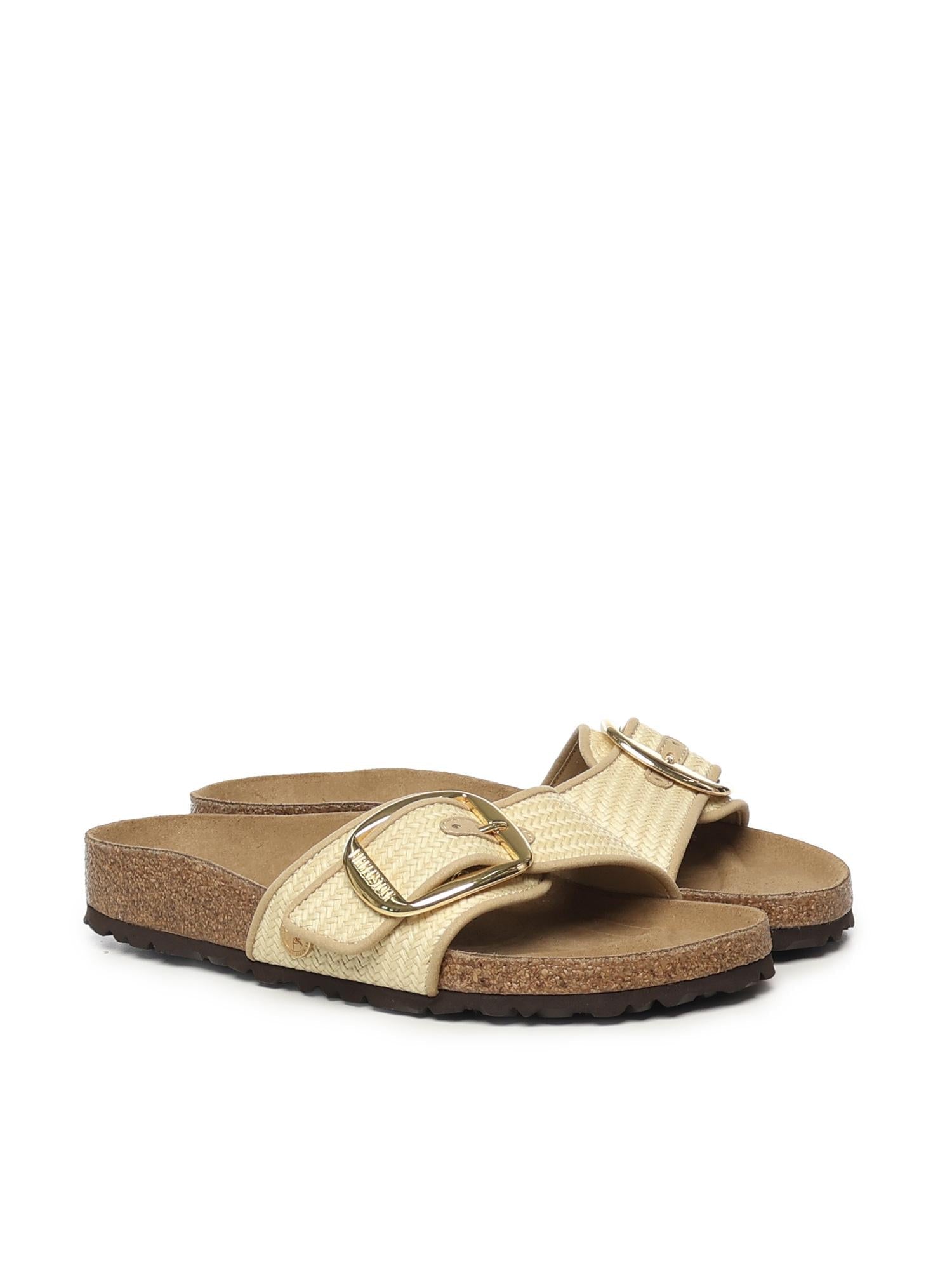 Оригінальна Sandali Madrid Big Buckle Raffia Birkenstock – вид ззаду - BIRKENSTOCK