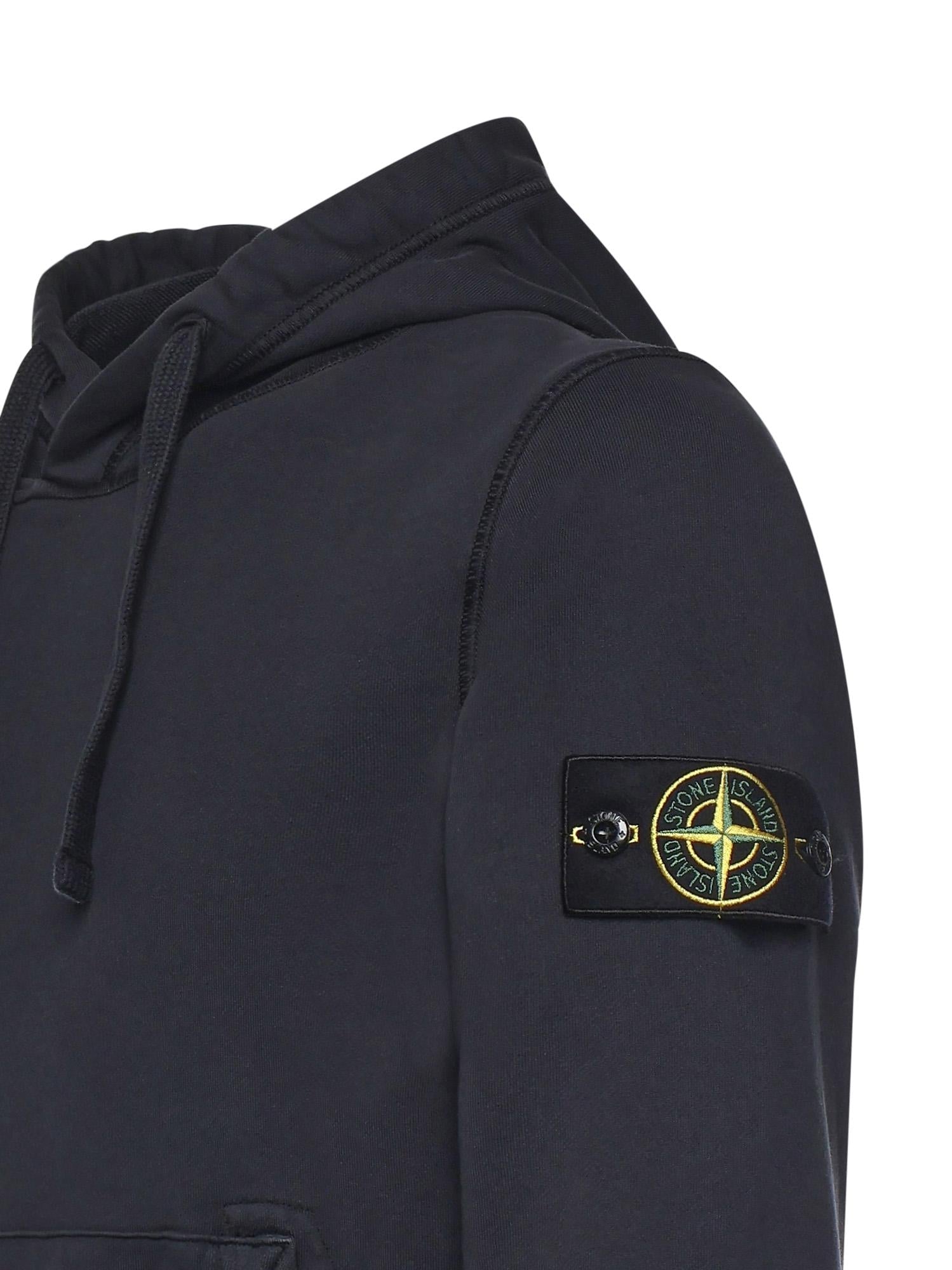 Felpa Con Logo In Cotone Stone island – Гарантія оригінальності – вид ззаду