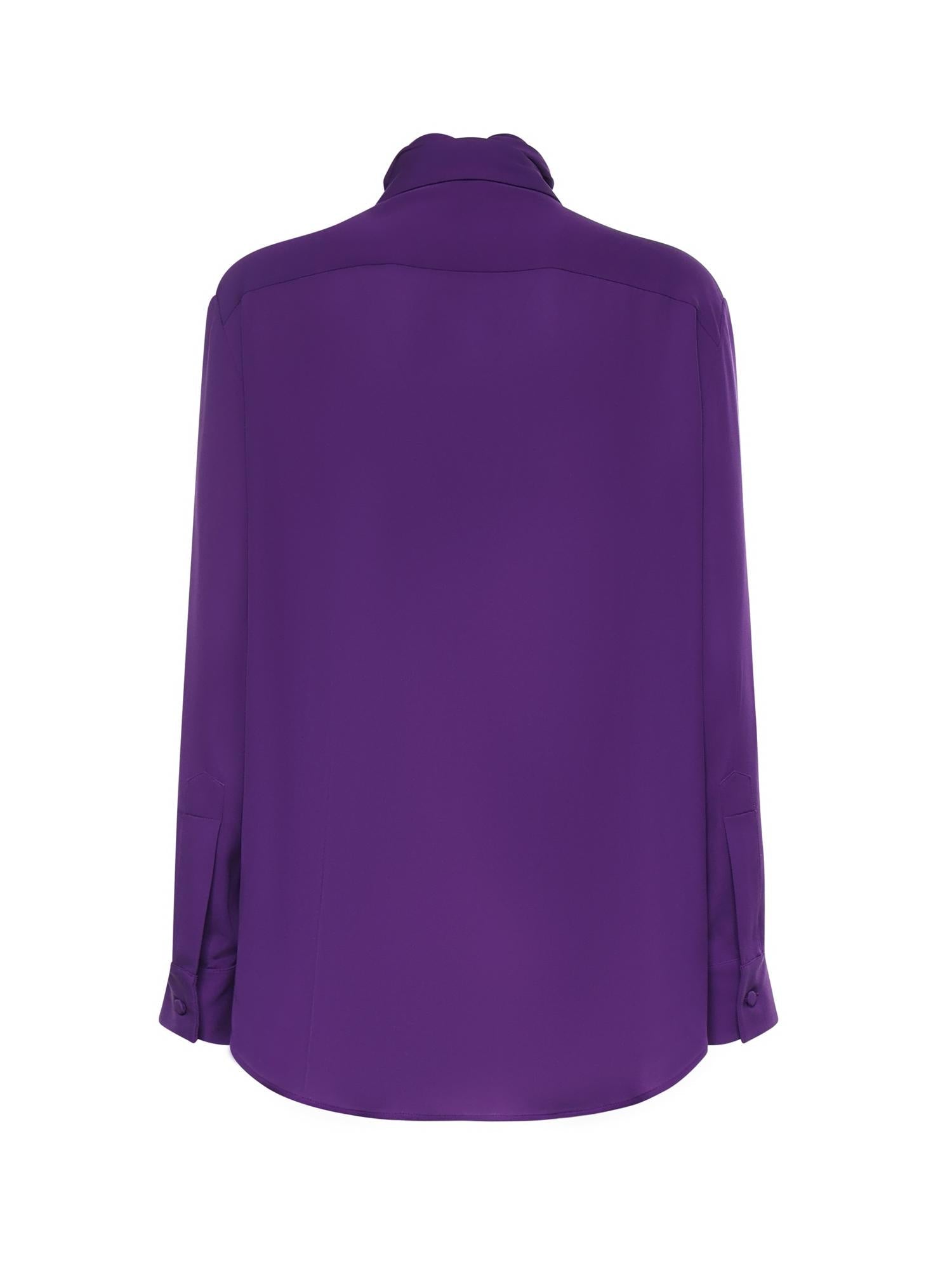 Оригінальна Camicia Con Sciarpa In Georgette DI Seta Balenciaga – детальний вид