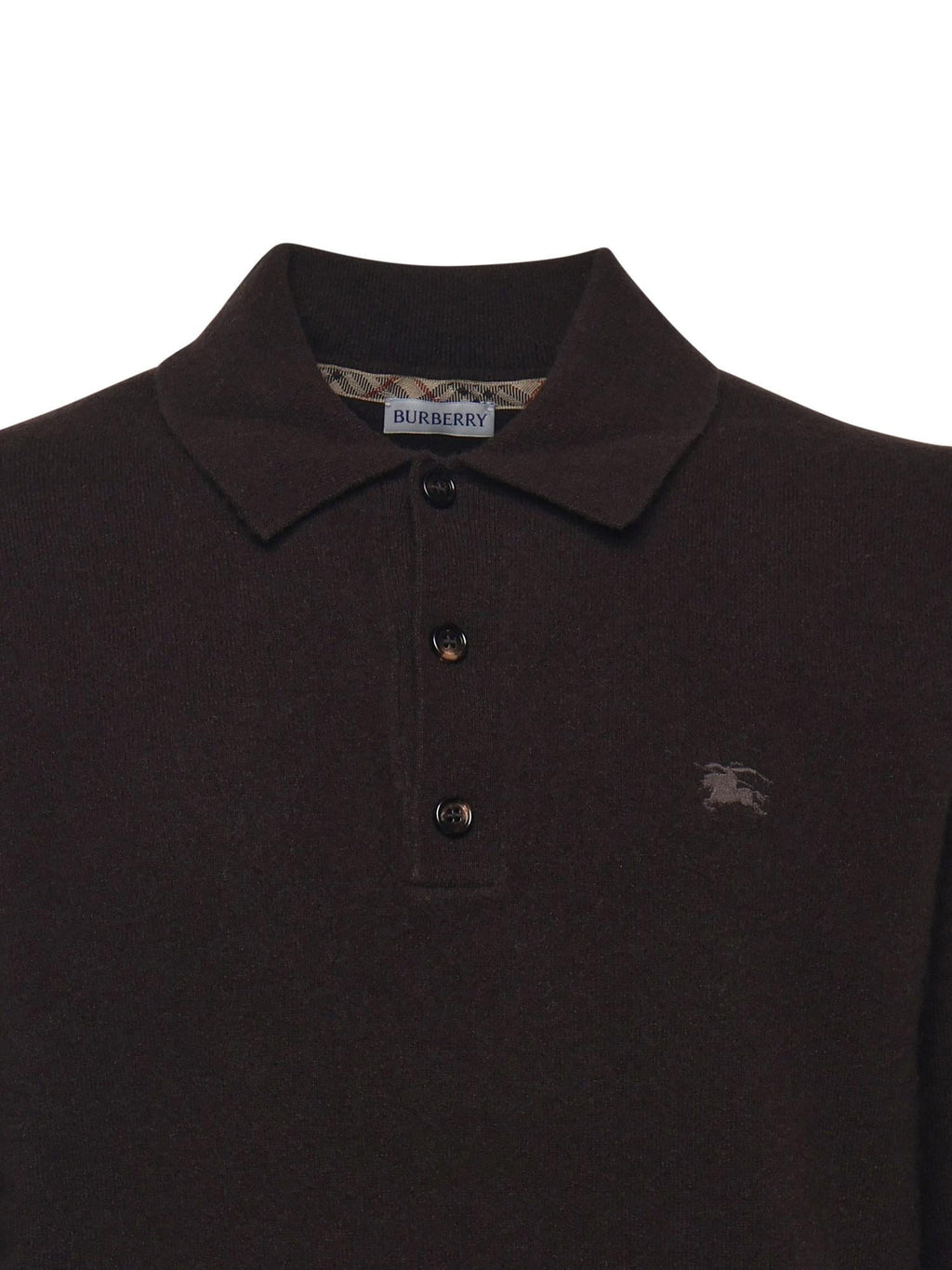 Polo In Misto Cashmere Burberry – Гарантія оригінальності – вид ззаду