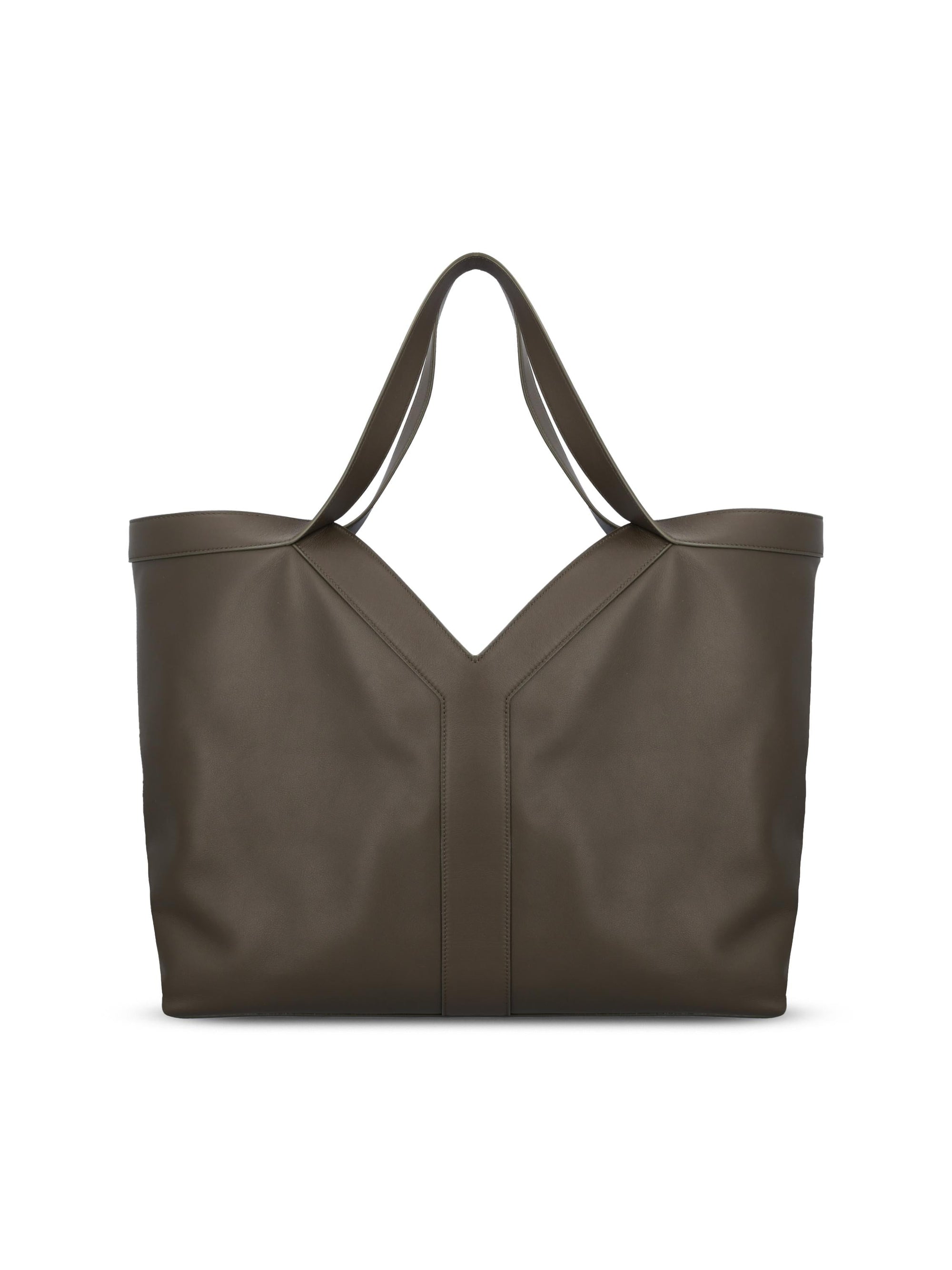 Tote Bag Y Oversize In Leather Saint laurent – Гарантія оригінальності – вид ззаду