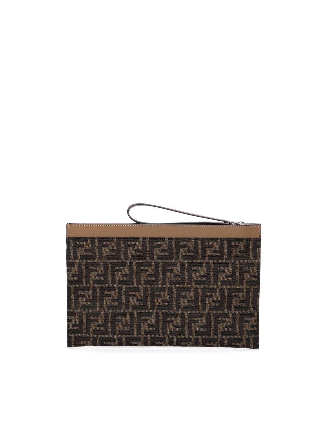 Оригінальна Pouch Piatta Medium Ff Jacquard Fendi – детальний вид