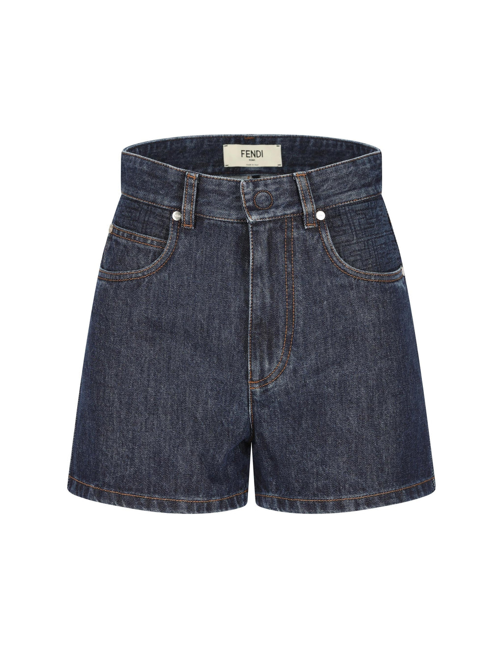 Short In Denim Fendi – Гарантія оригінальності – боковий вид