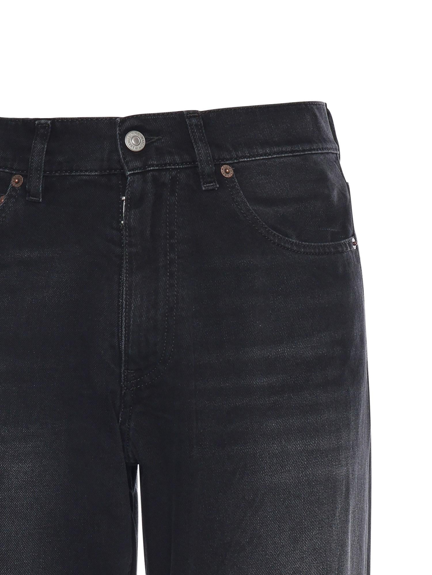 Оригінальна Jeans A Gamba Dritta In Denim Maison margiela – вид ззаду