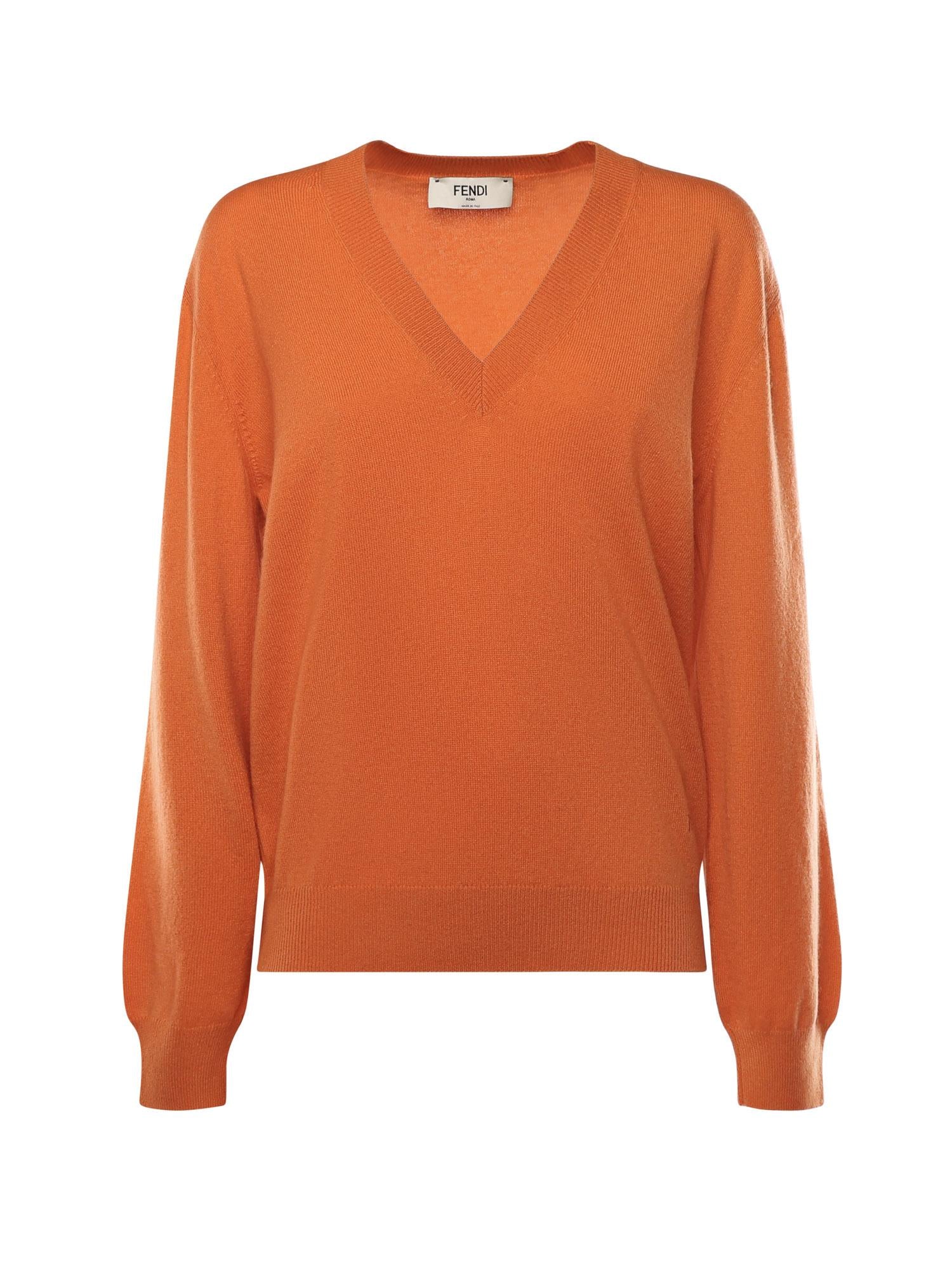 Pullover In Cashmere Fendi – Гарантія оригінальності – боковий вид